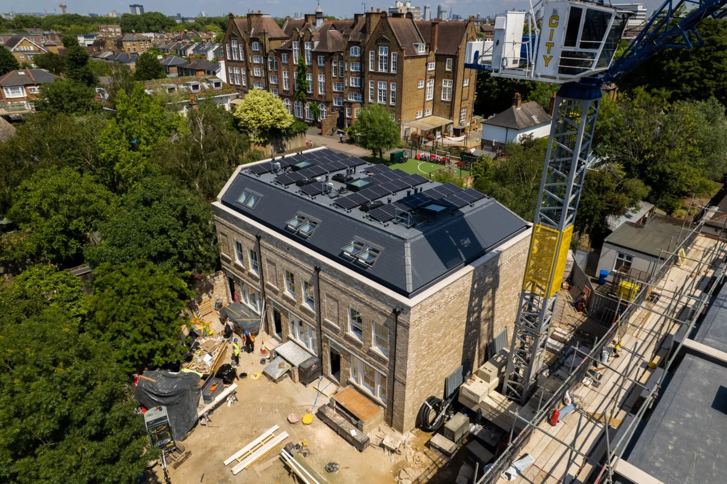 Hollybrook Cedars Row Putney May 2026 - Drone foootage aerial photograph