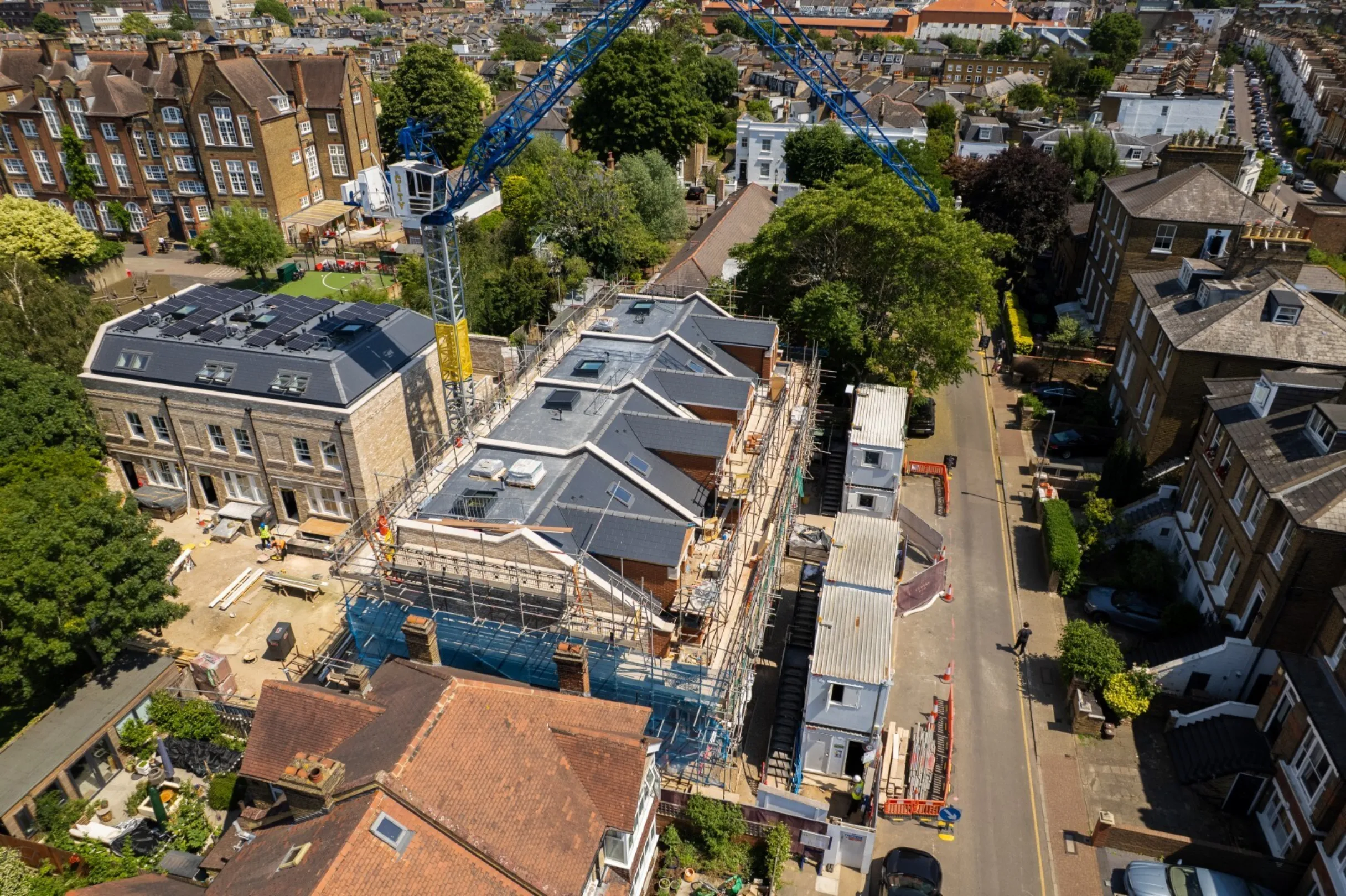 Hollybrook Cedars Row Putney May 2026 - Drone foootage aerial photograph