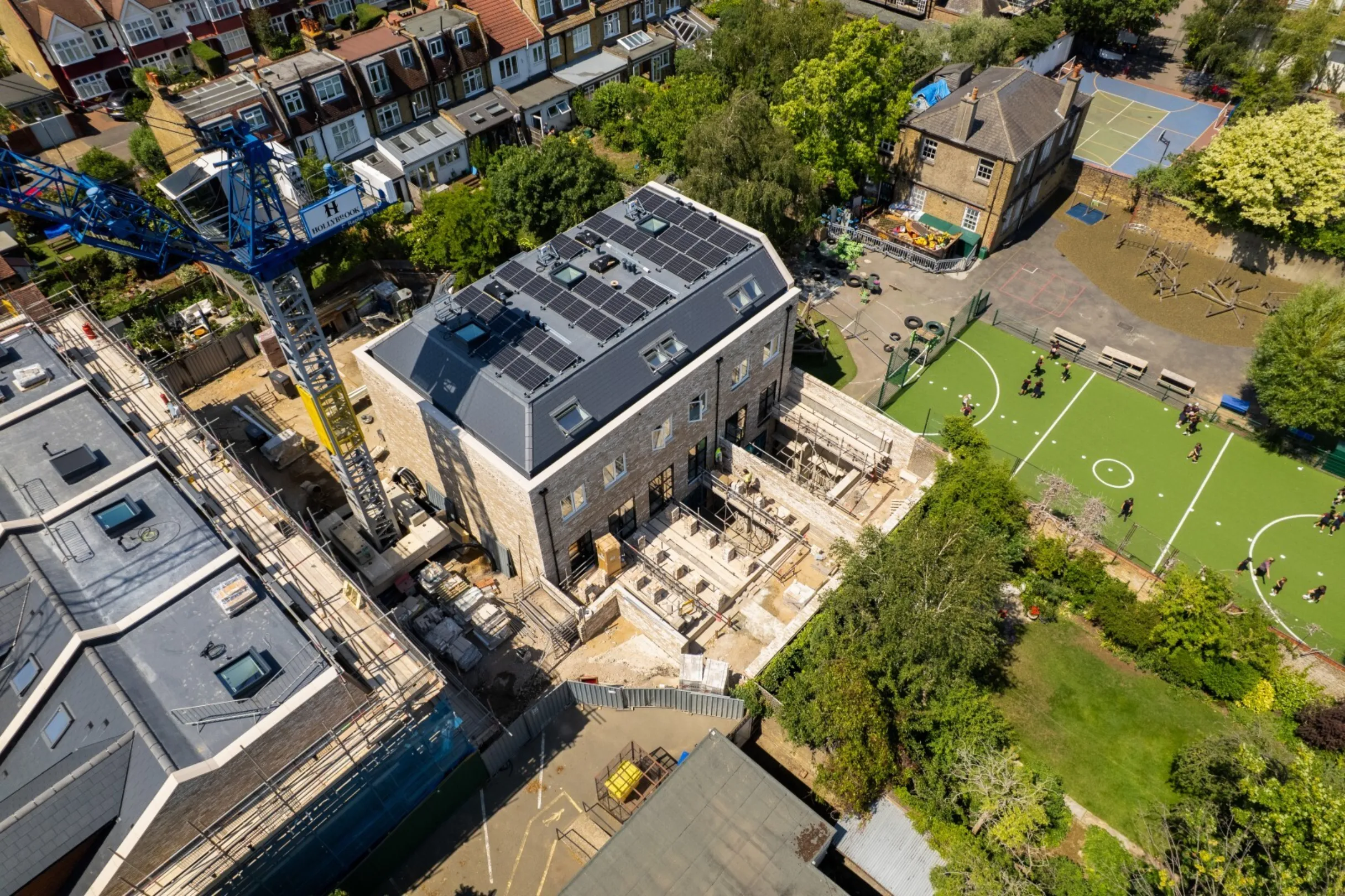 Hollybrook Cedars Row Putney May 2026 - Drone foootage aerial photograph