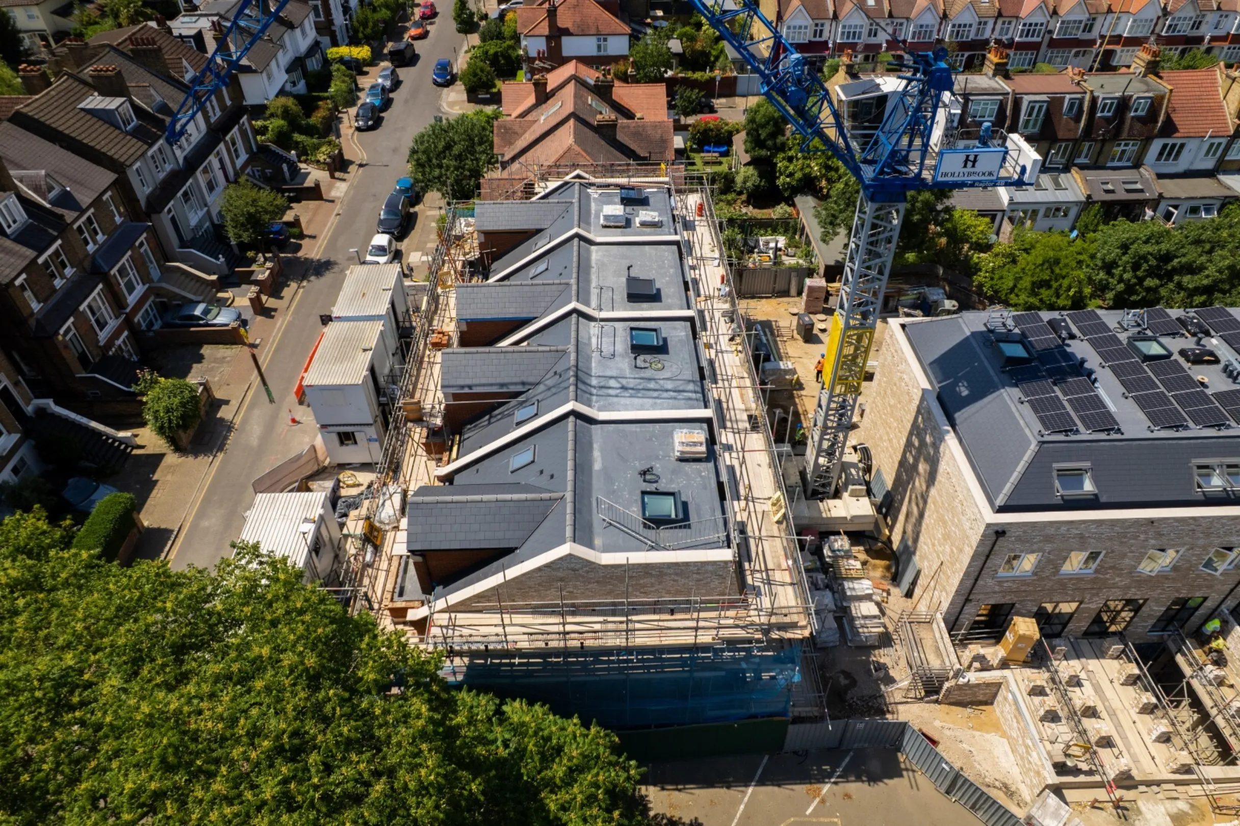 Hollybrook Cedars Row Putney May 2026 - Drone foootage aerial photograph