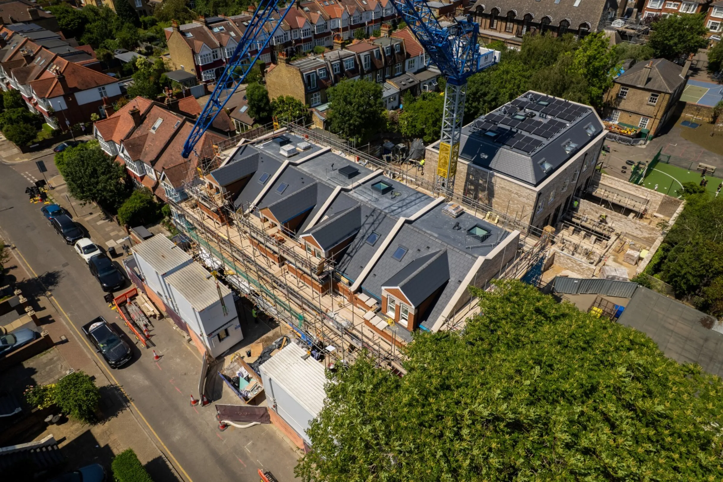Hollybrook Cedars Row Putney May 2026 - Drone foootage aerial photograph