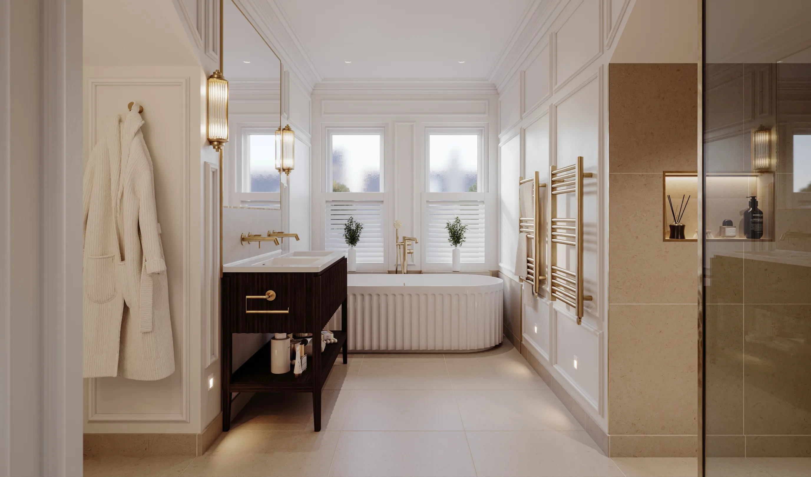 Hollybrook - Cedars Row, Putney CGI - Master Bedroom Ensuite