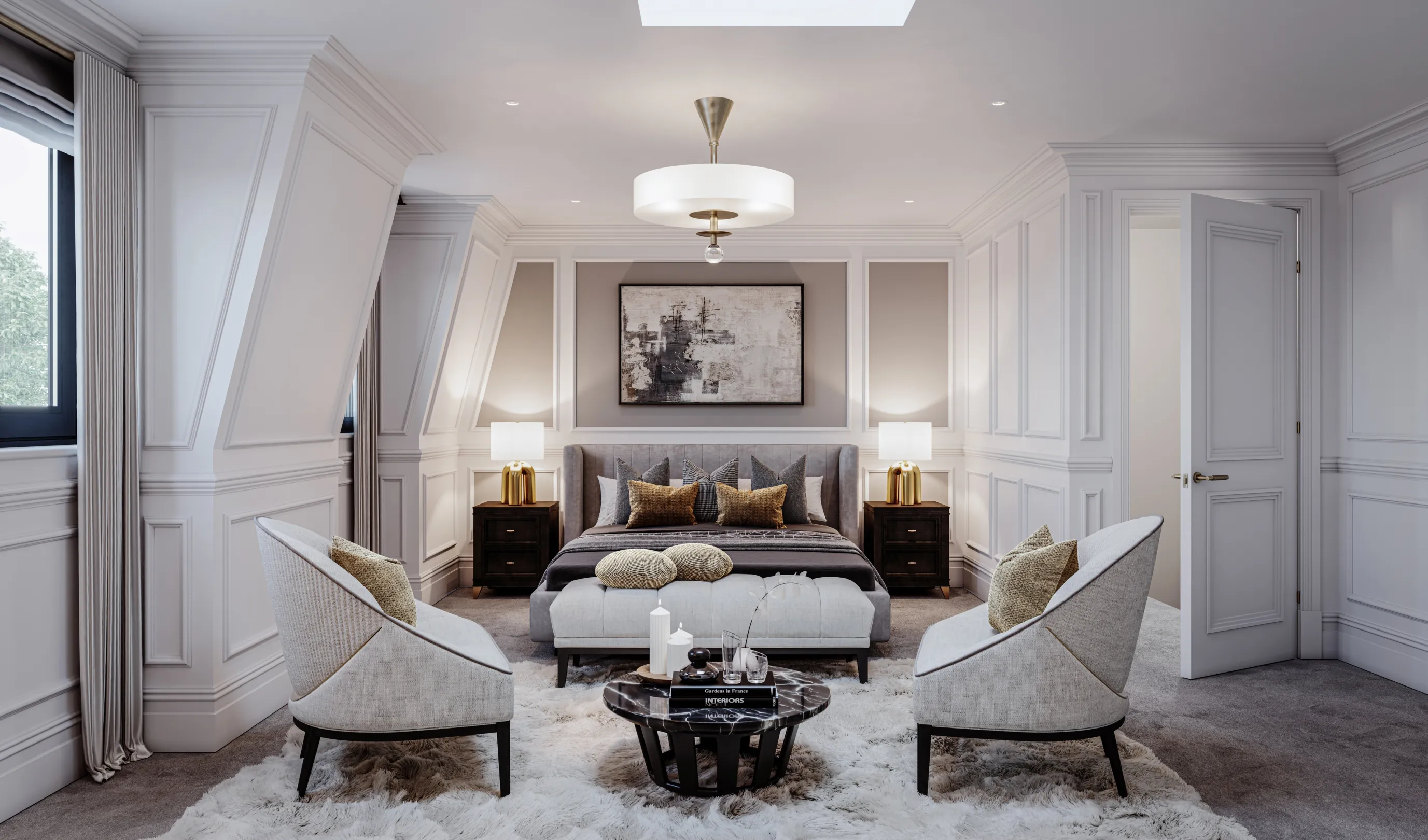 Hollybrook - Cedars Row, Putney CGI - Master Bedroom