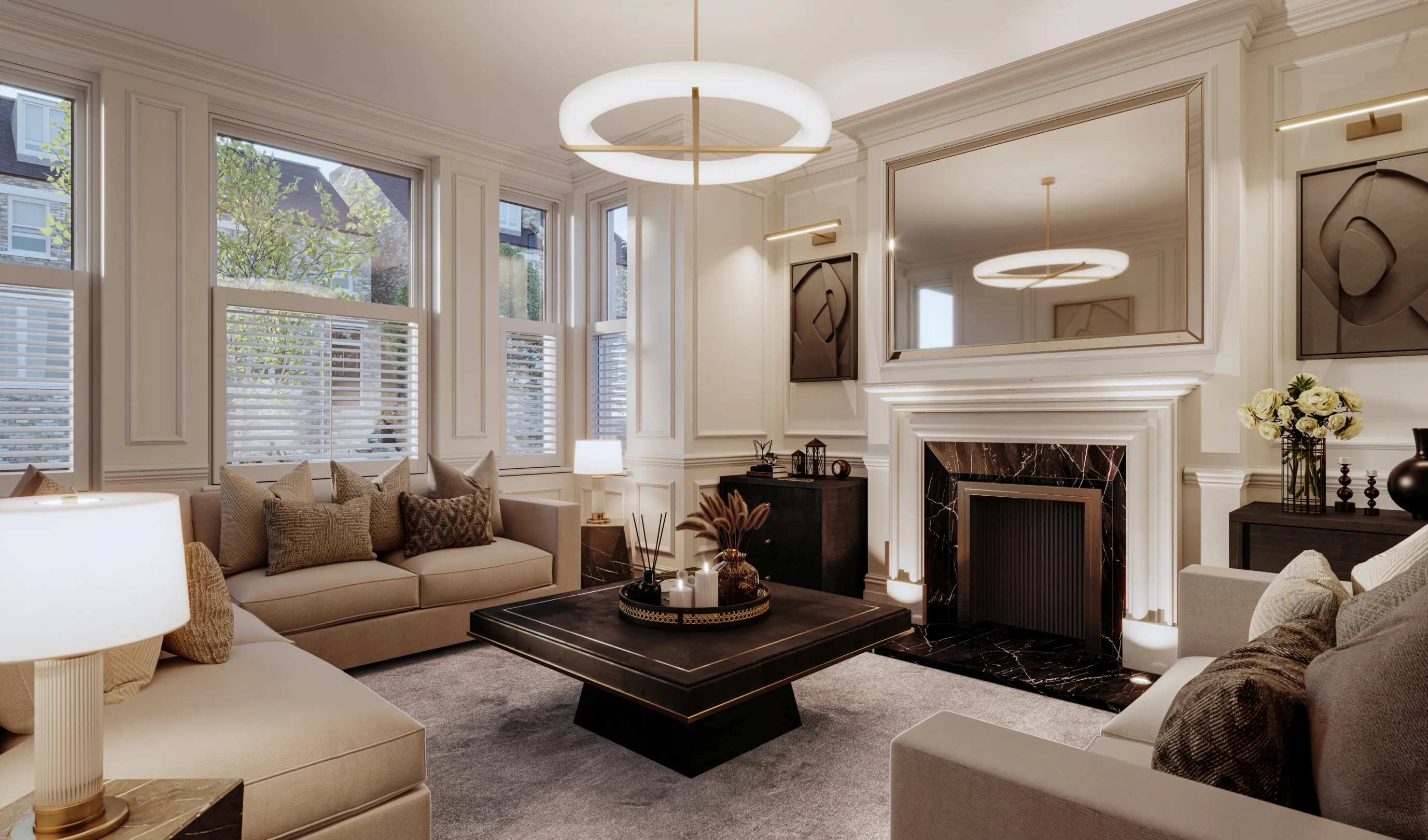 Hollybrook - Cedars Row, Putney CGI - Ground Floor Lounge