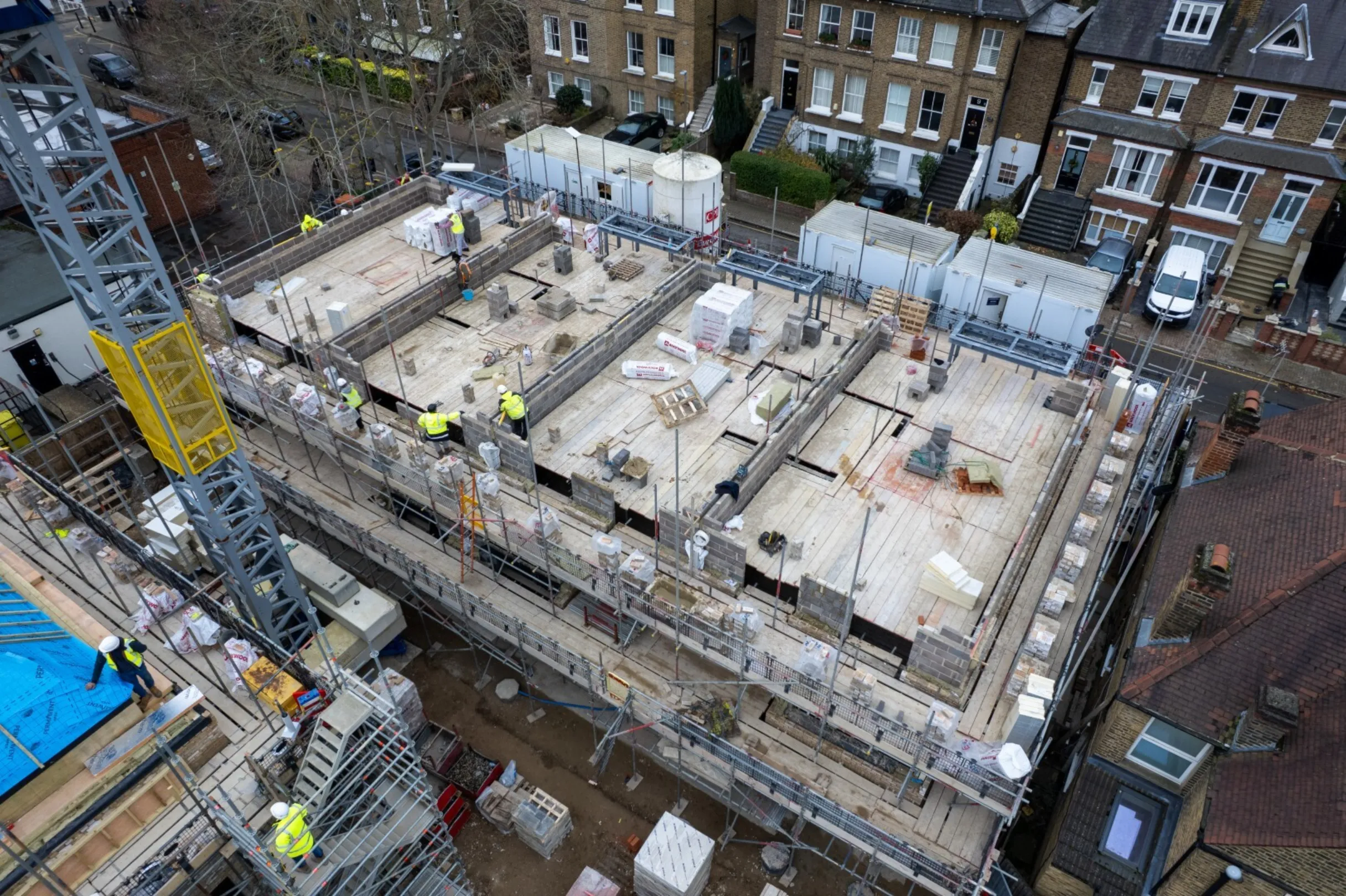Drone footage of Cedars Row, Putney - December 2025