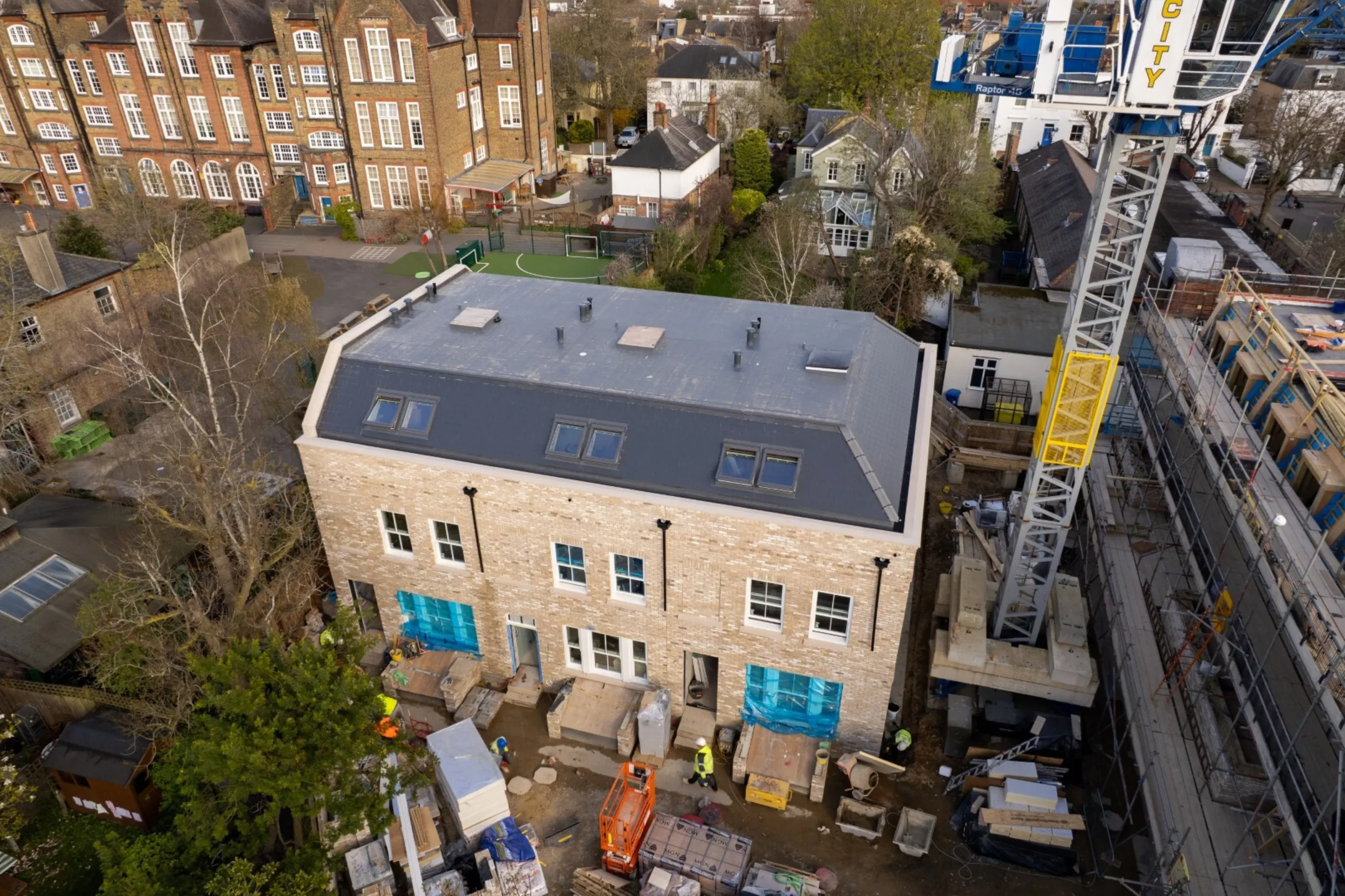 Hollybrook Cedars Row, Putney March 2026 - Drone Footage Aerial Image