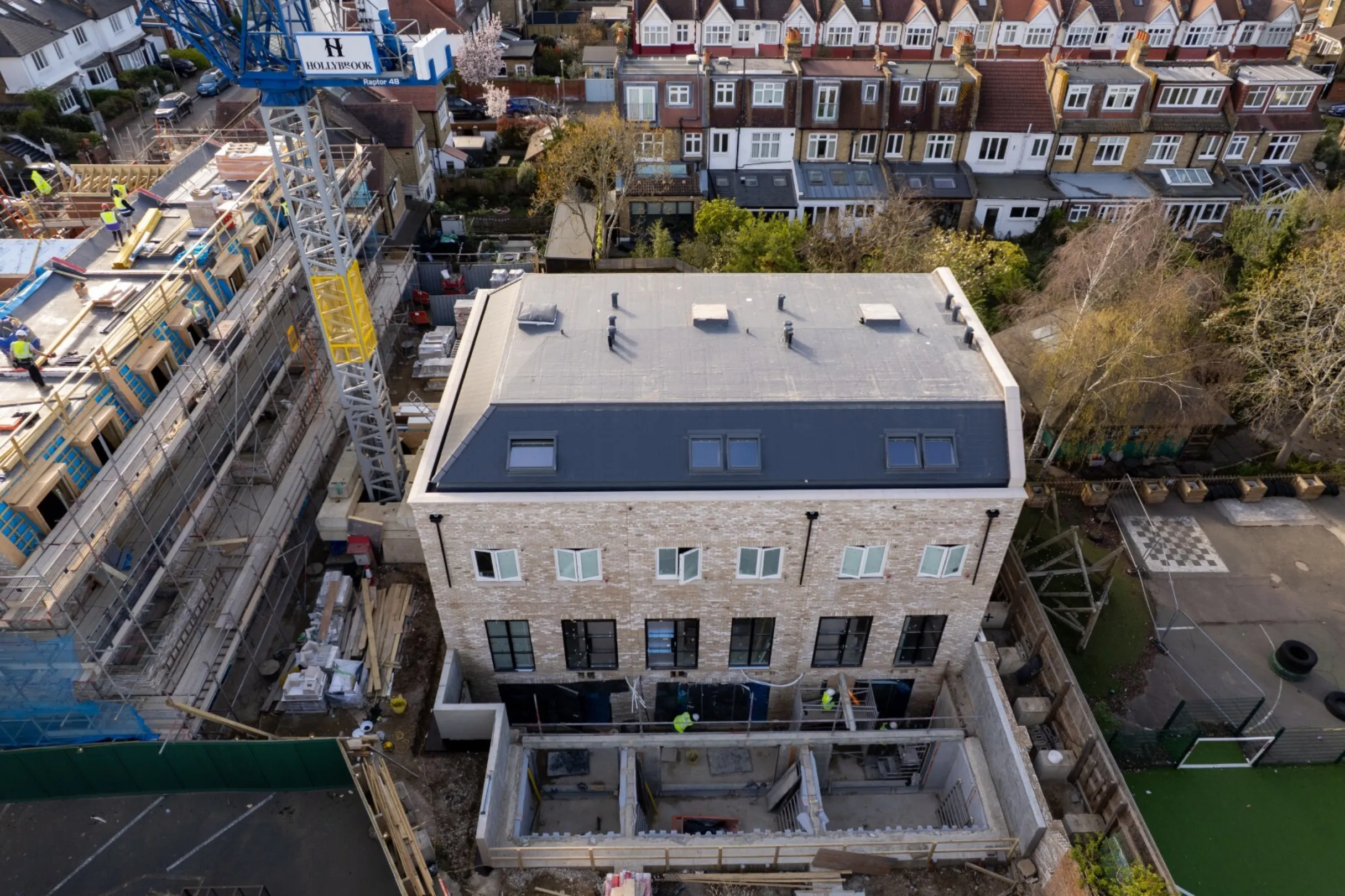 Hollybrook Cedars Row, Putney March 2026 - Drone Footage Aerial Image