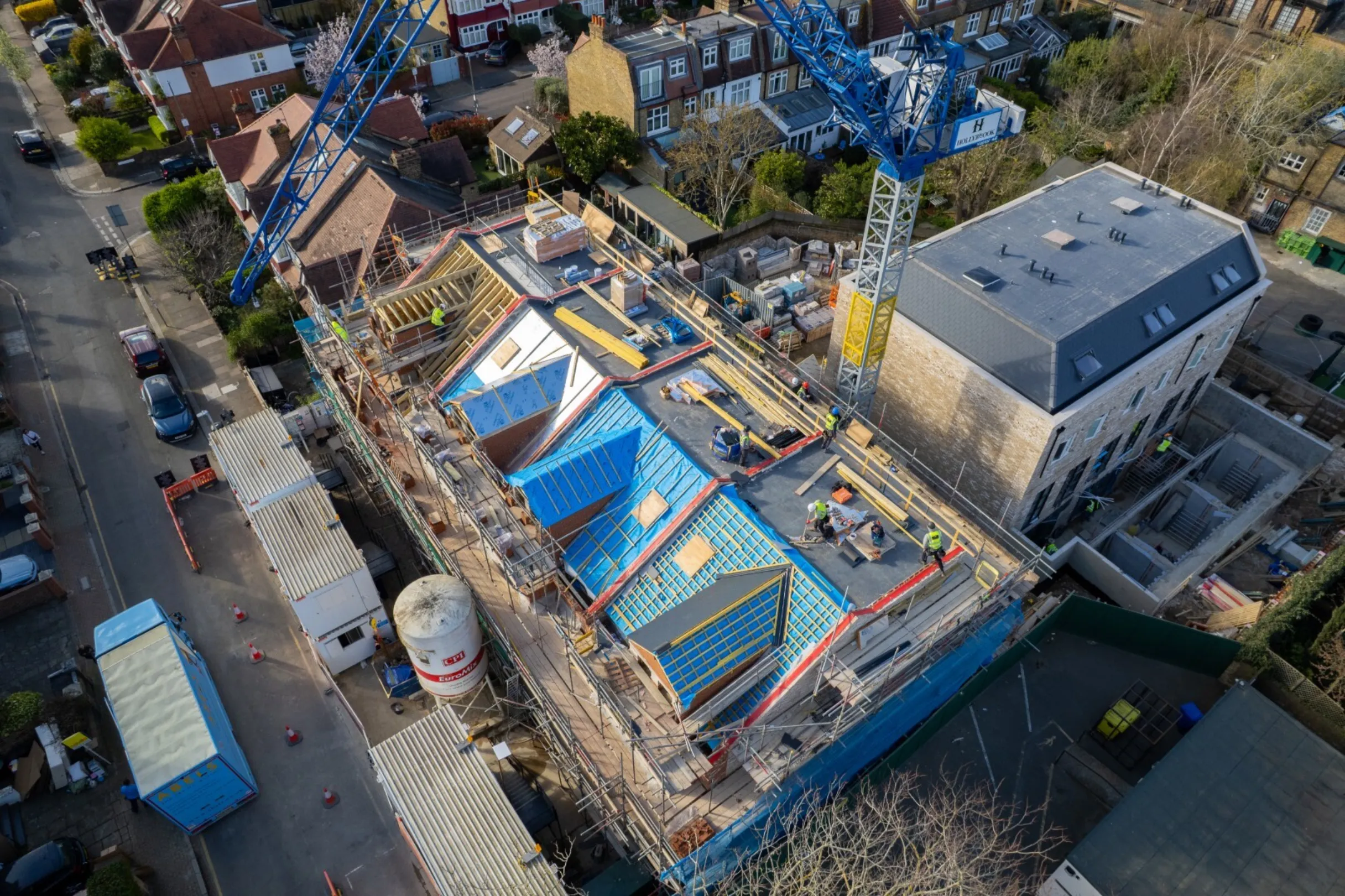 Hollybrook Cedars Row, Putney March 2026 - Drone Footage Aerial Image