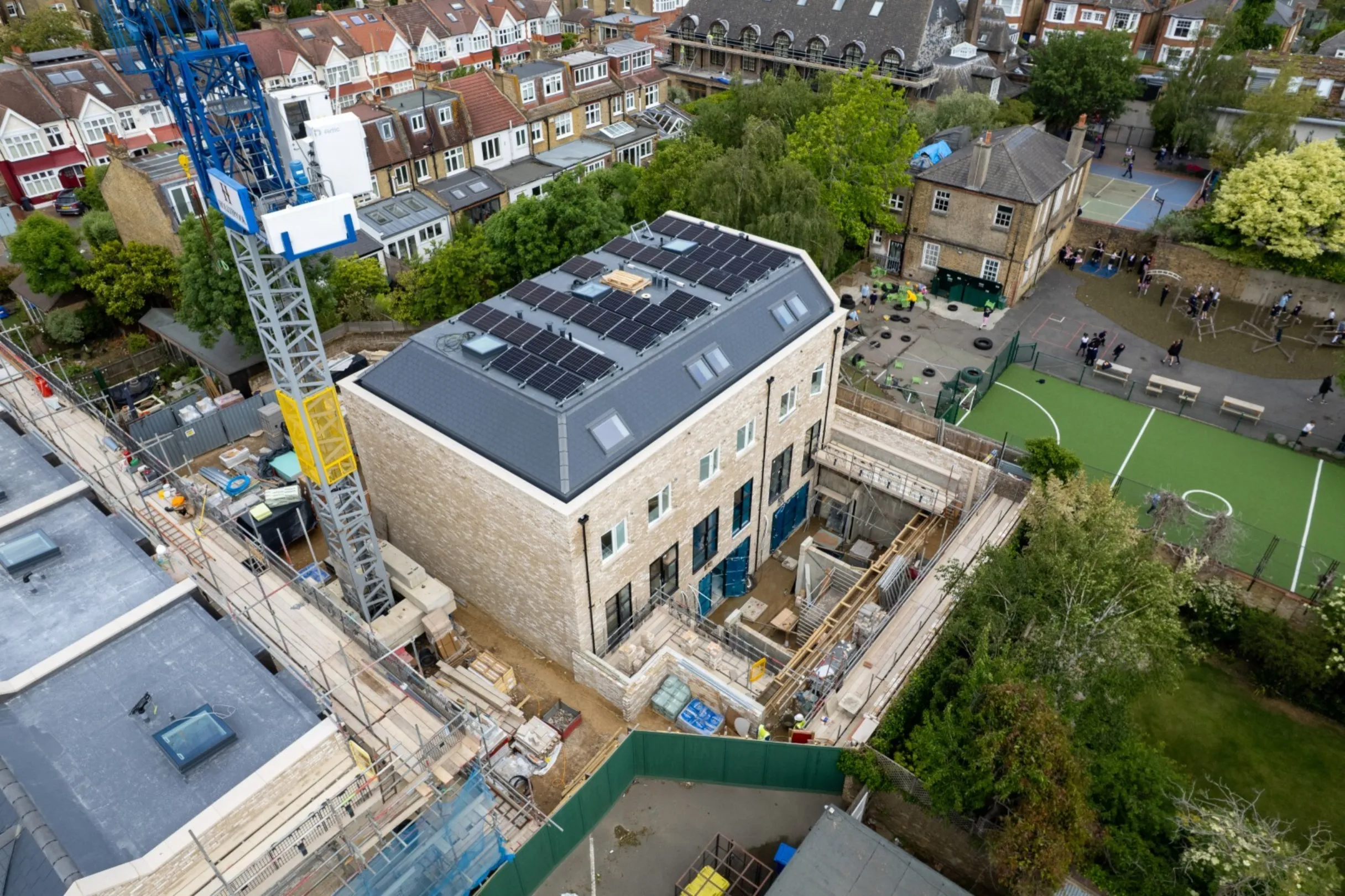Hollybrook Cedars Row Putney May 2026 - Drone foootage aerial photograph