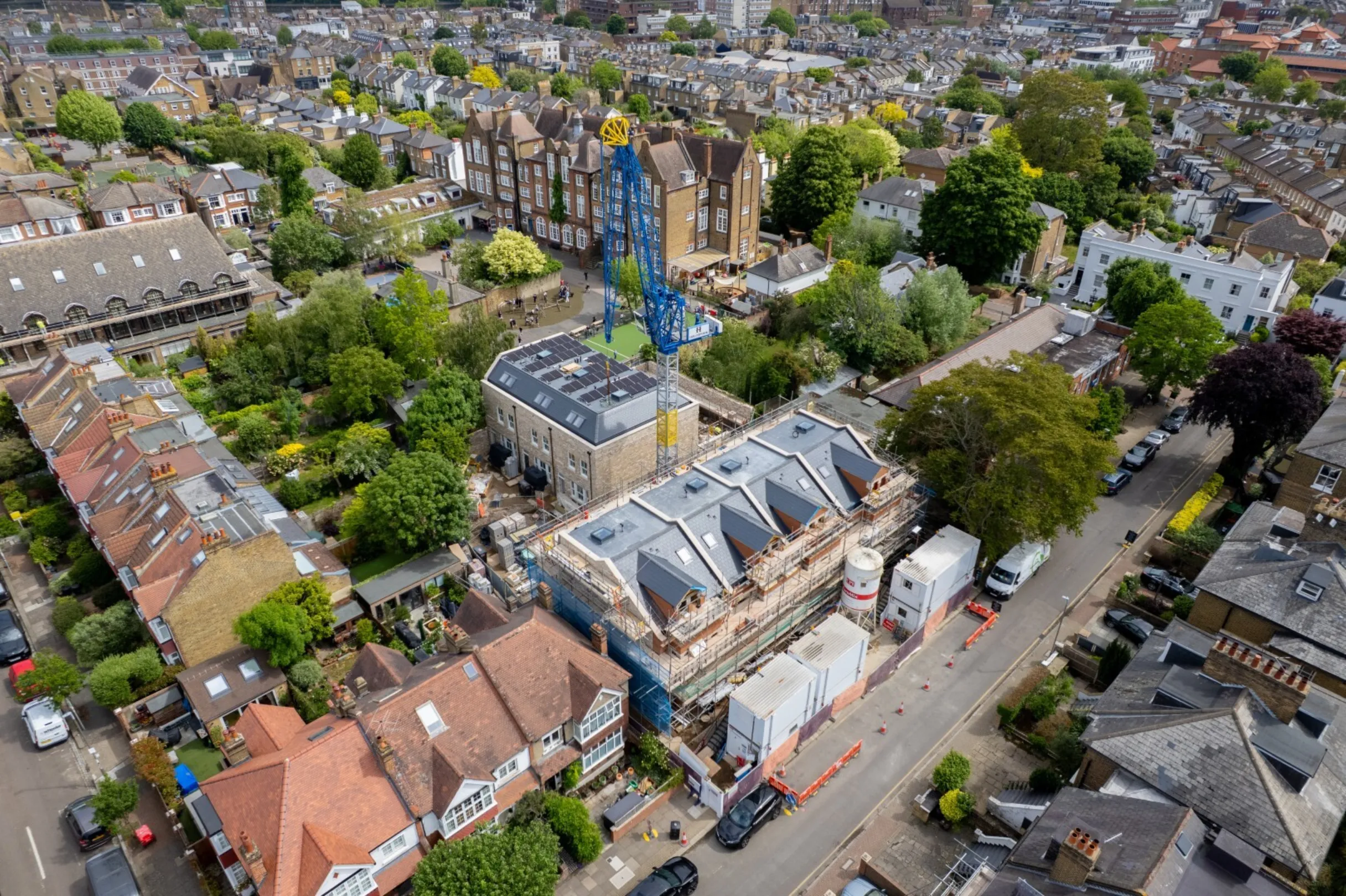 Hollybrook Cedars Row Putney May 2026 - Drone foootage aerial photograph