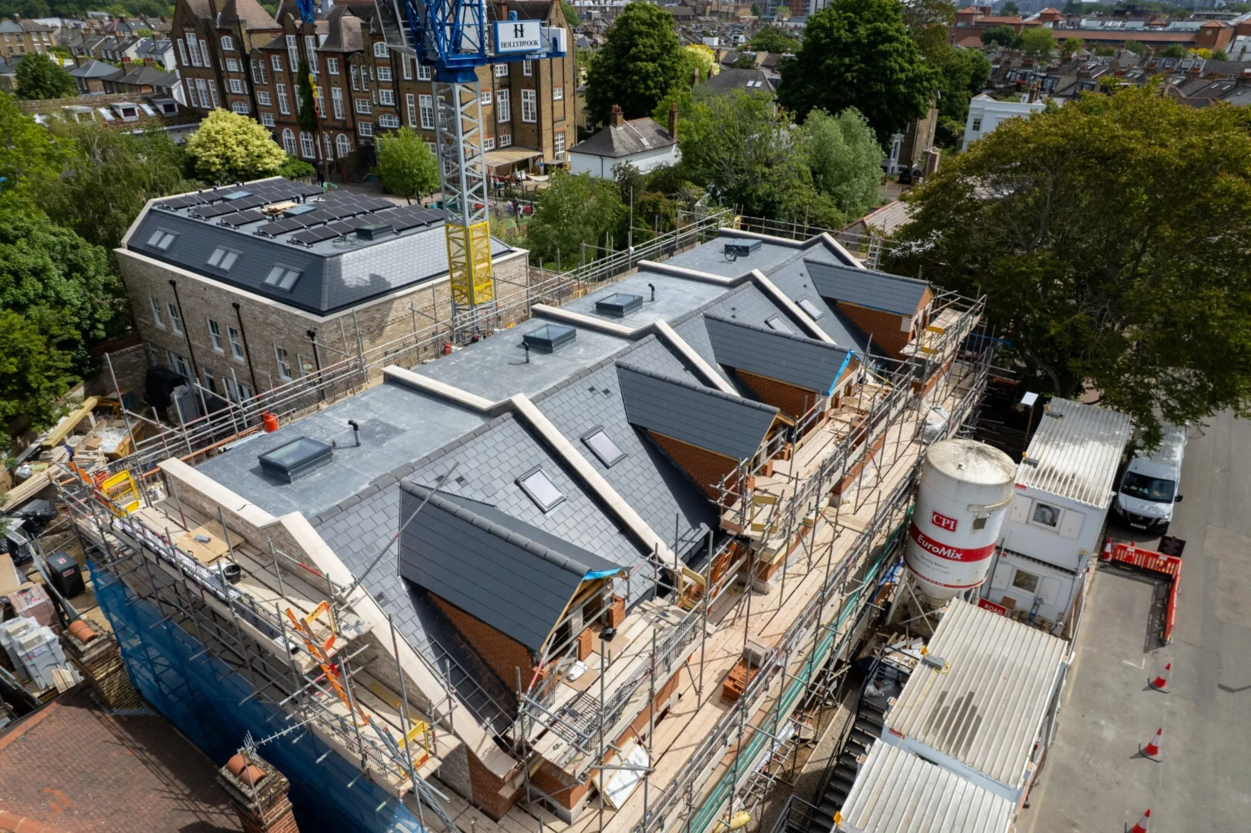 Hollybrook Cedars Row Putney May 2026 - Drone foootage aerial photograph