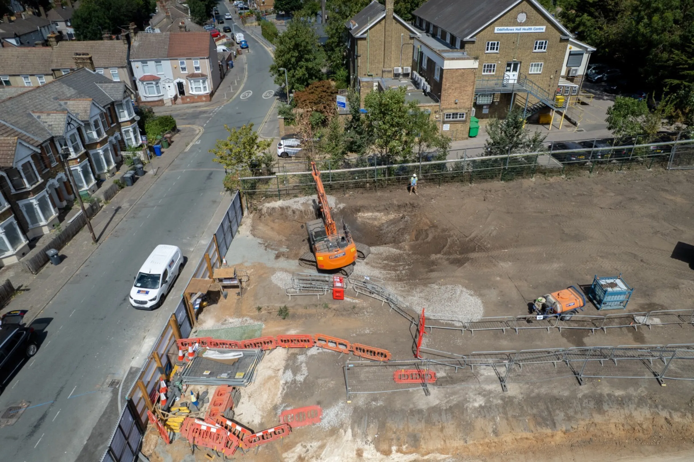 Hollybrook - Drone footage imagery of Dell Road, ground works have started - August 2026