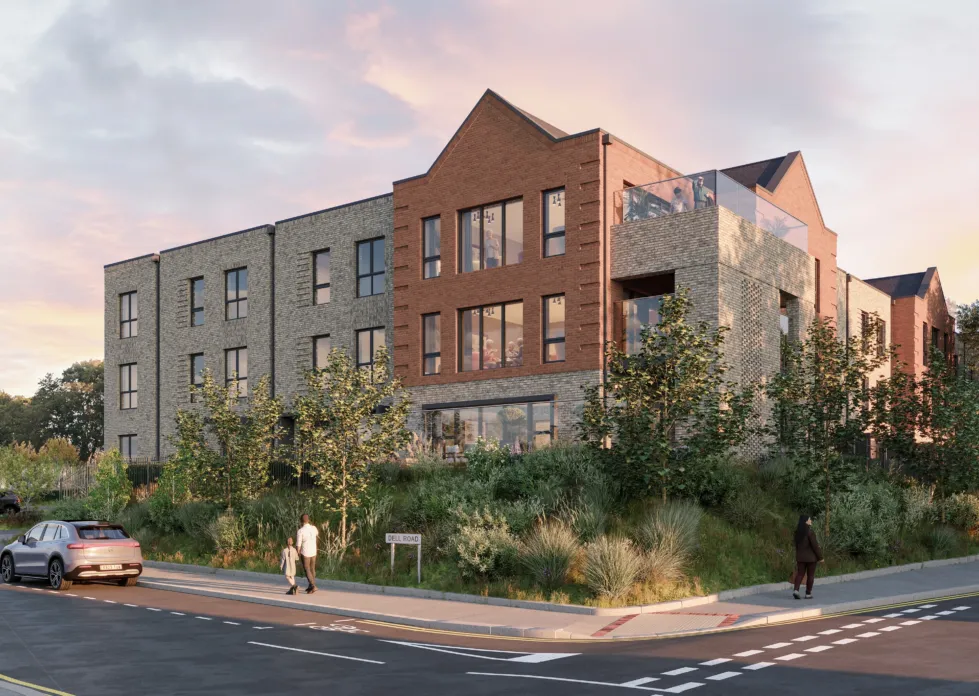 CGI of Dell Road, Thurrock