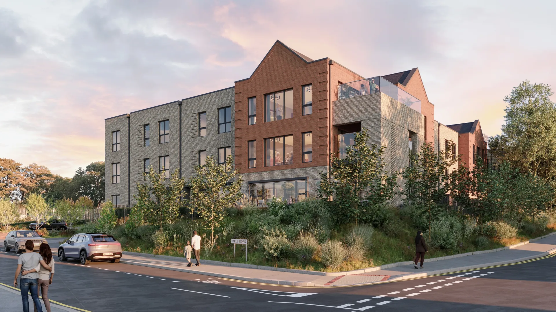CGI of Dell Road, Thurrock