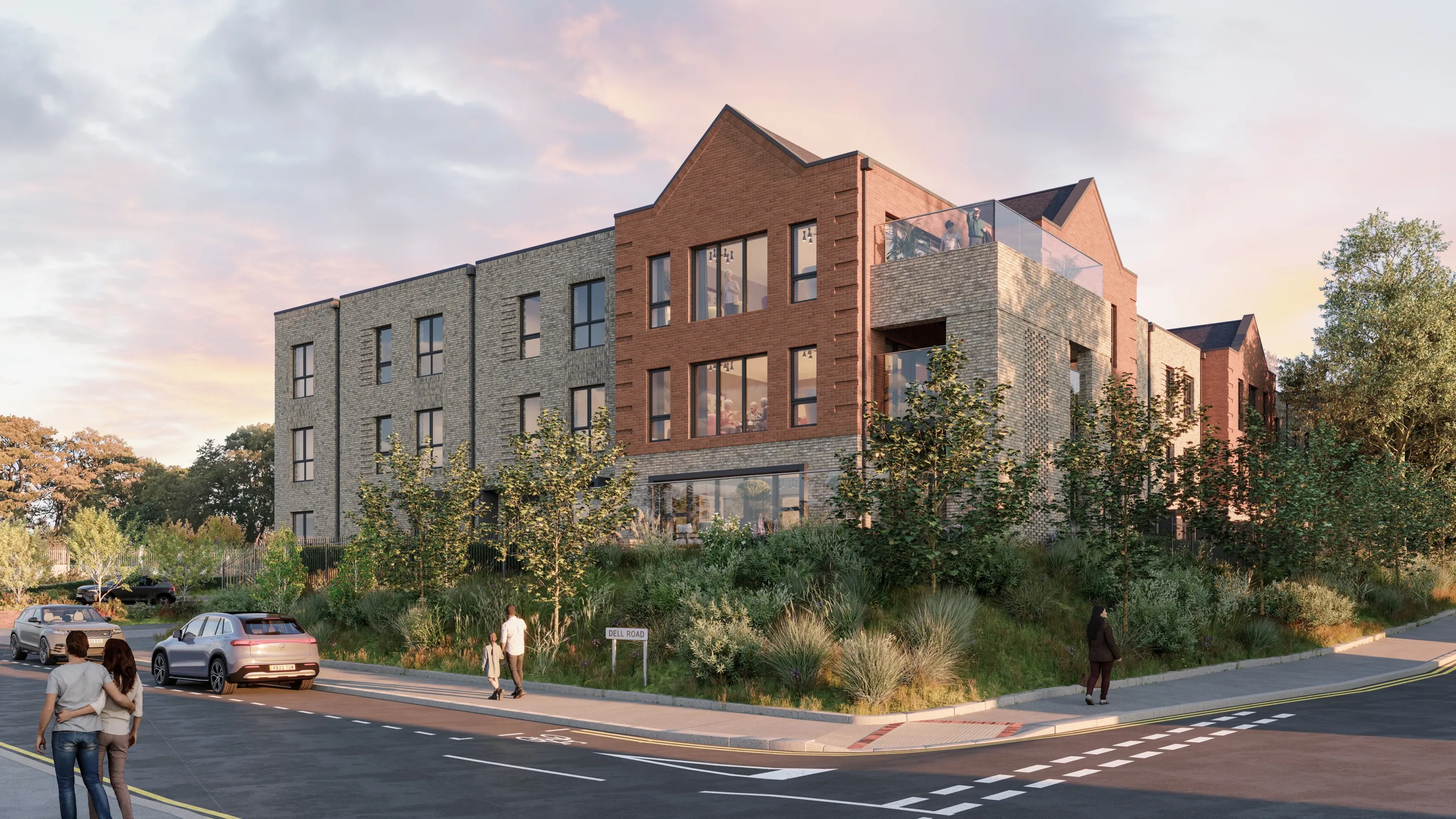 CGI of Dell Road, Thurrock