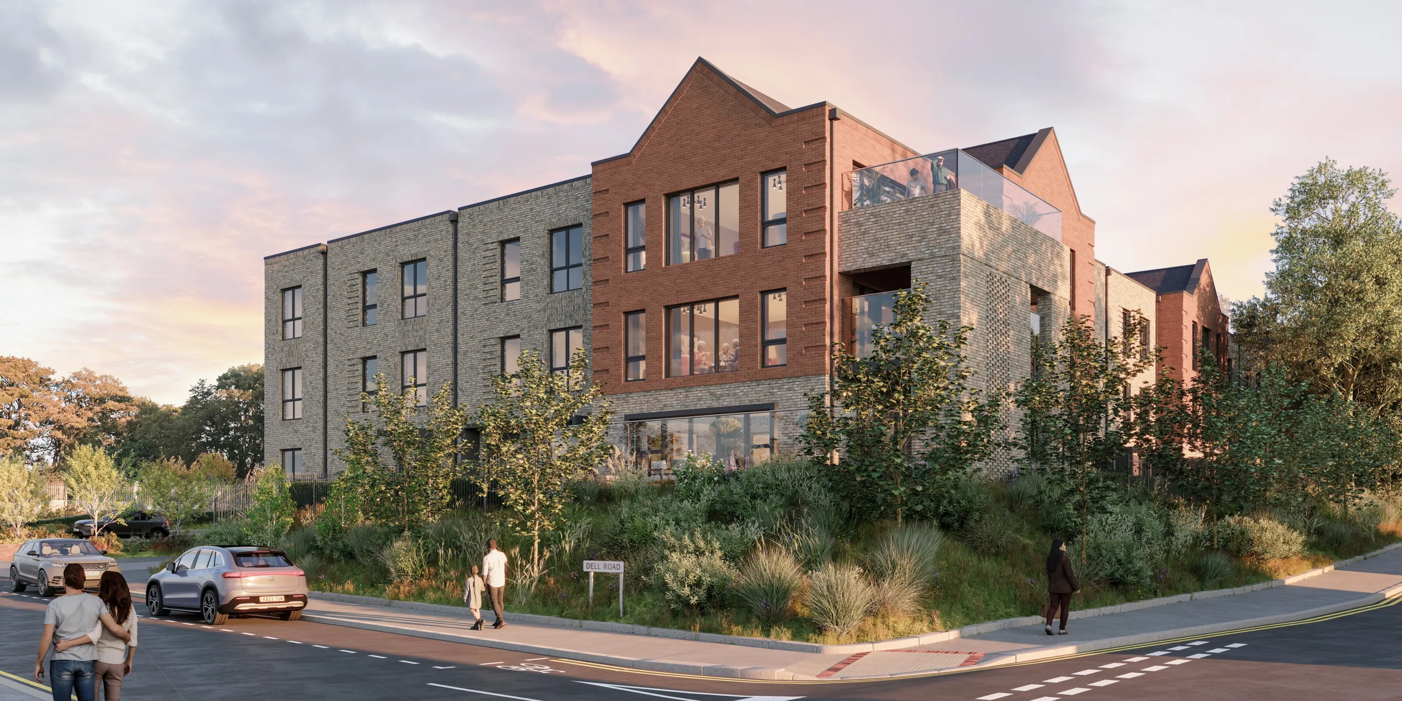 CGI of Dell Road, Thurrock