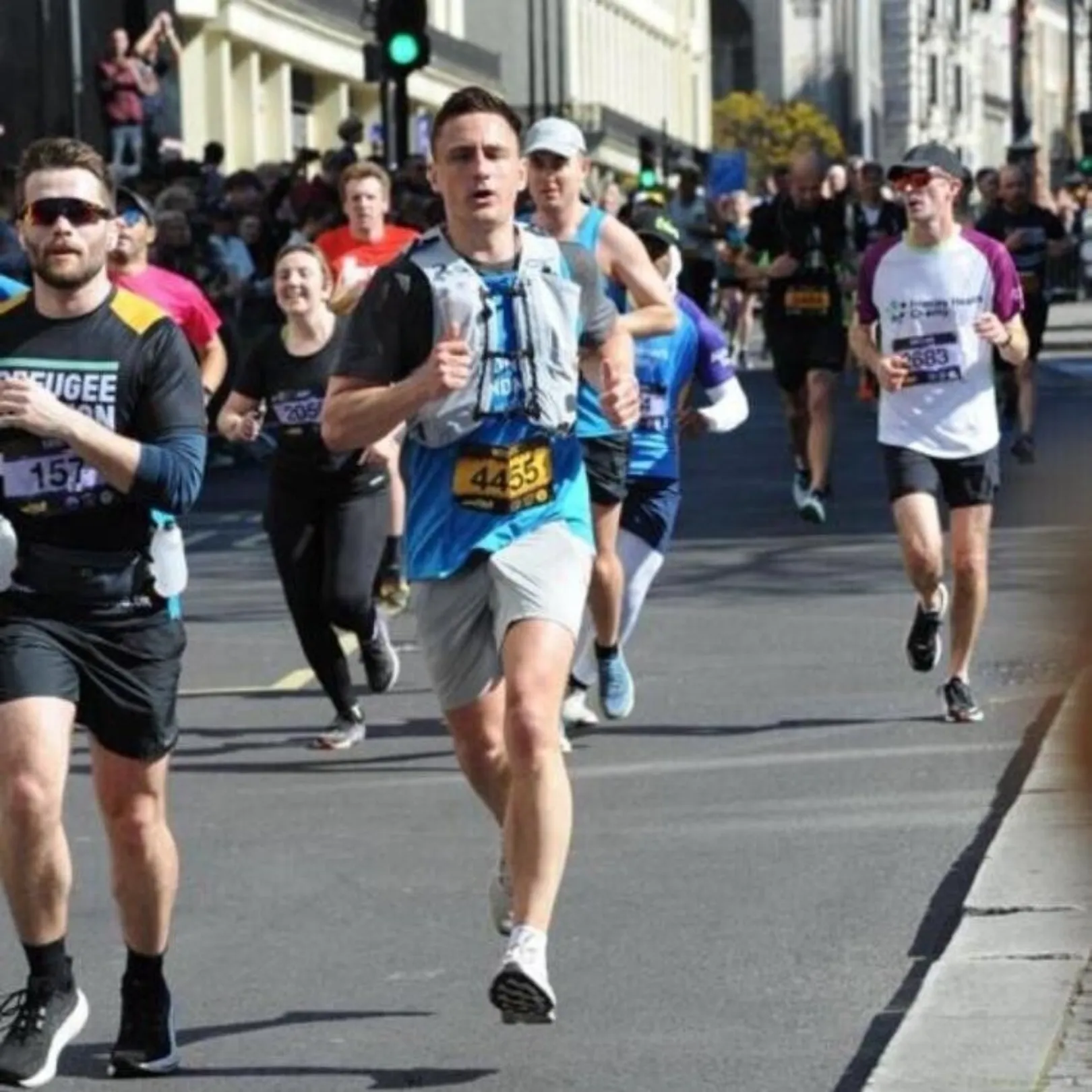 Robert Callaghan taking part in the London Landmarks Half Marthon 2025