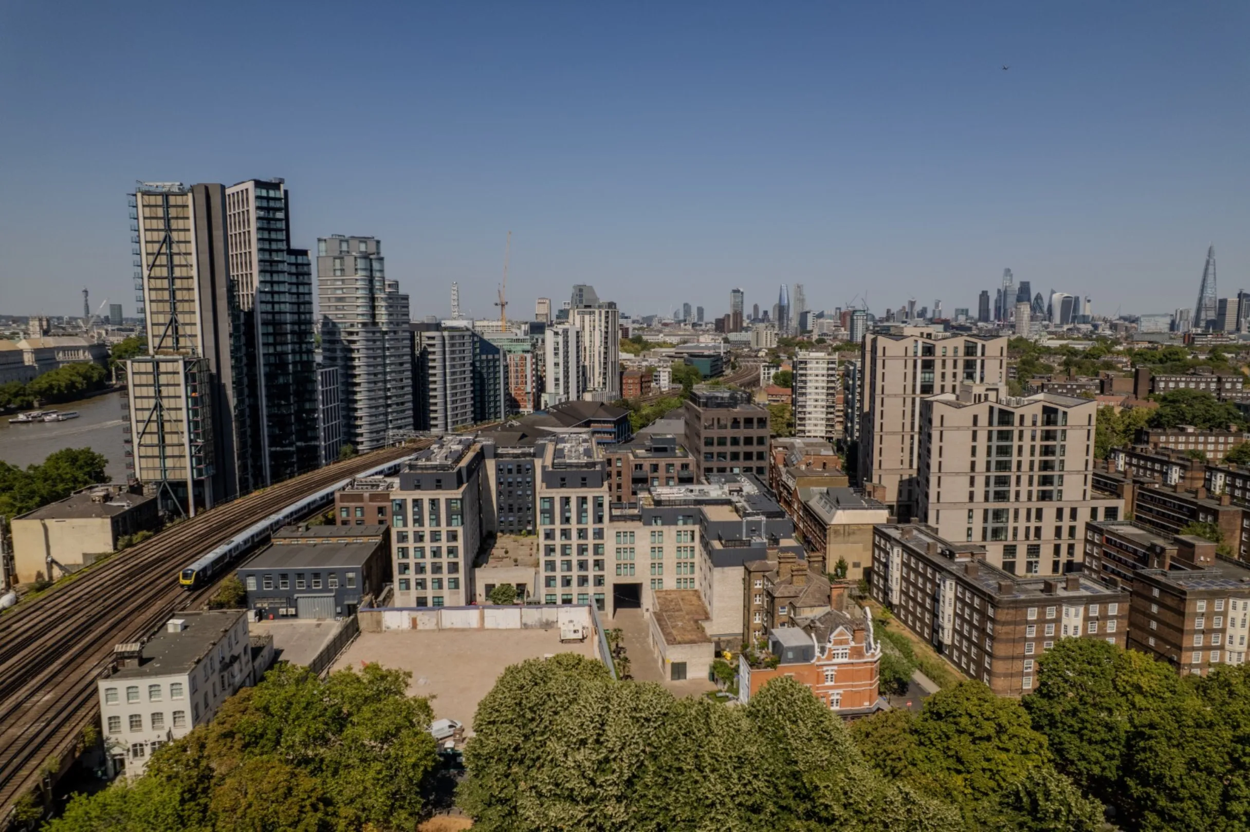 Glasshouse Walk - Drone footage aerial image of ground work in progress