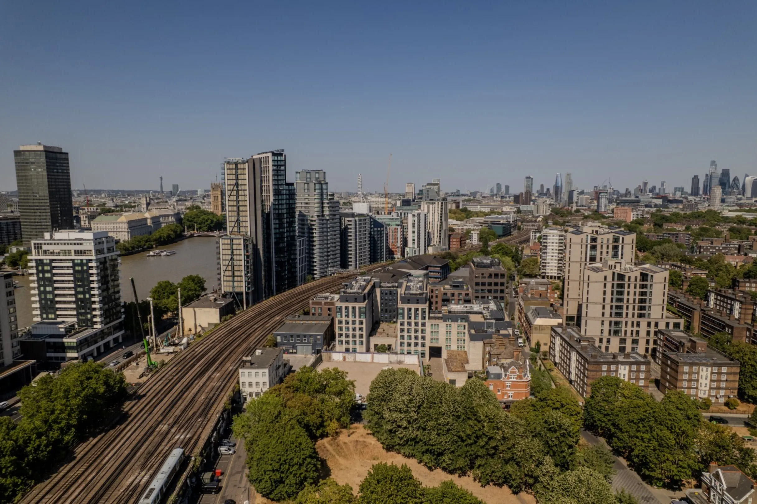 Glasshouse Walk - Drone footage aerial image of ground work in progress