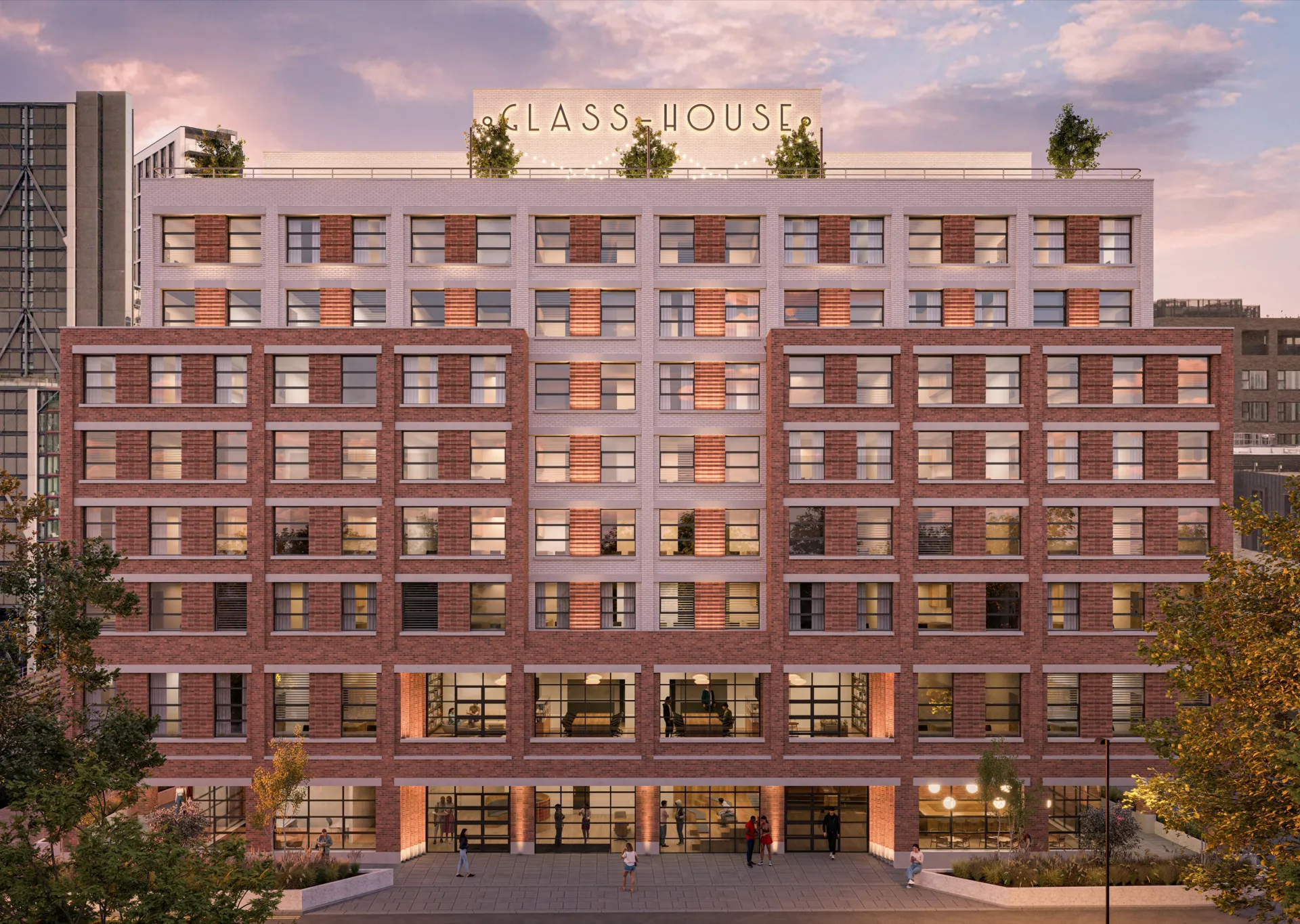 CGI Image of Glass House Walk, Vauxhall