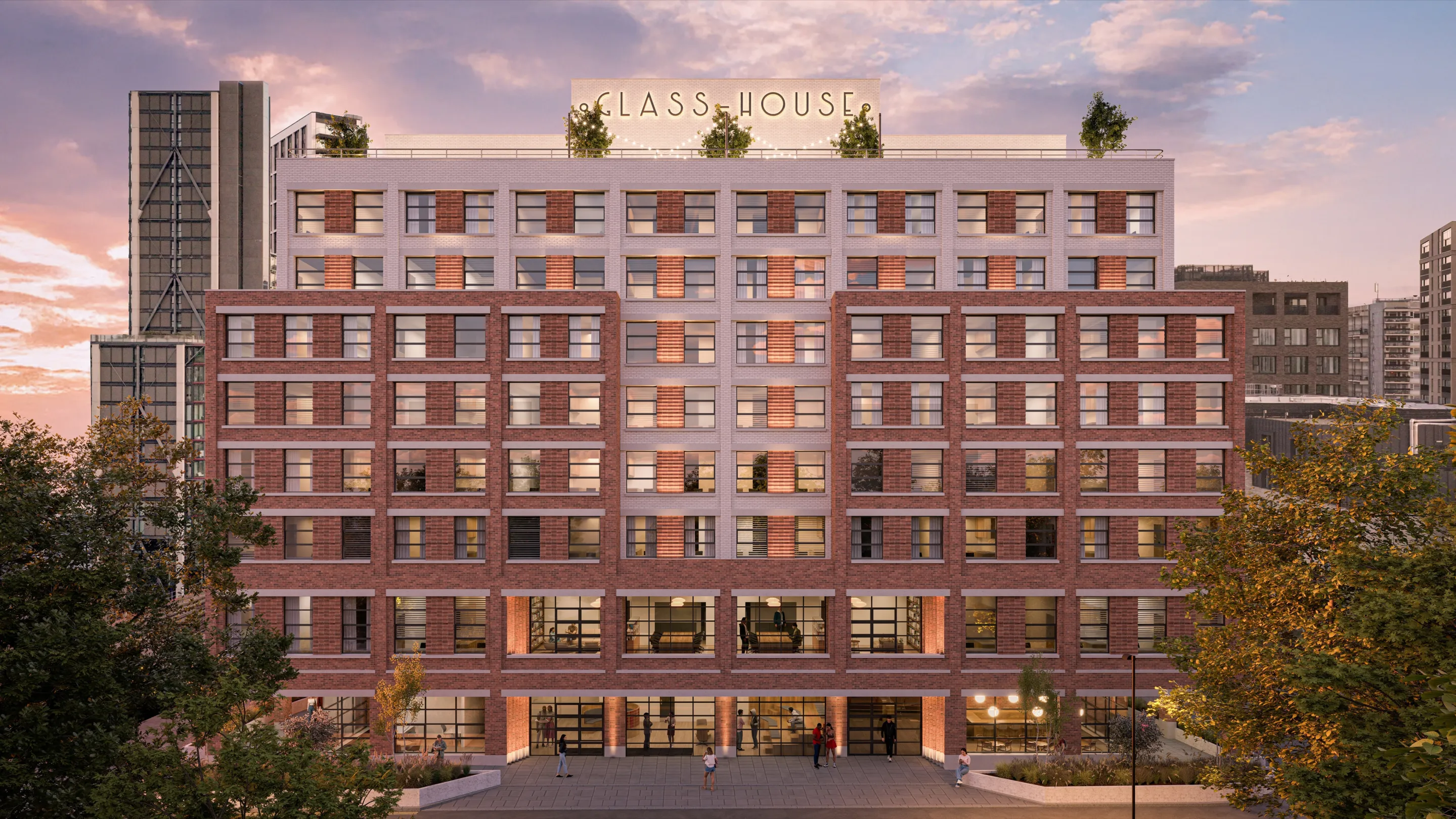 CGI Image of Glass House Walk, Vauxhall