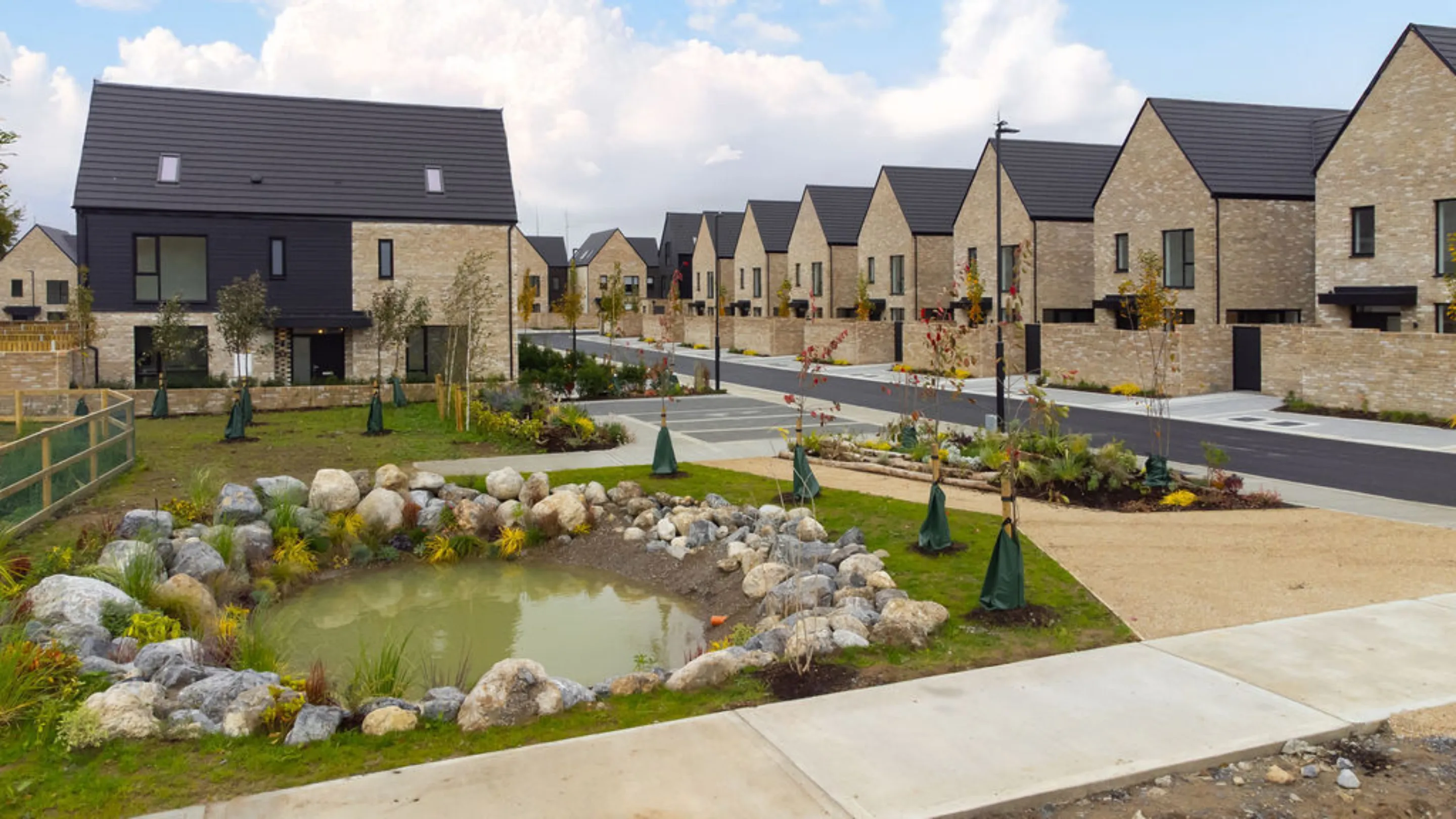 Yellow brick houses in Sand Wood, Portlaoise