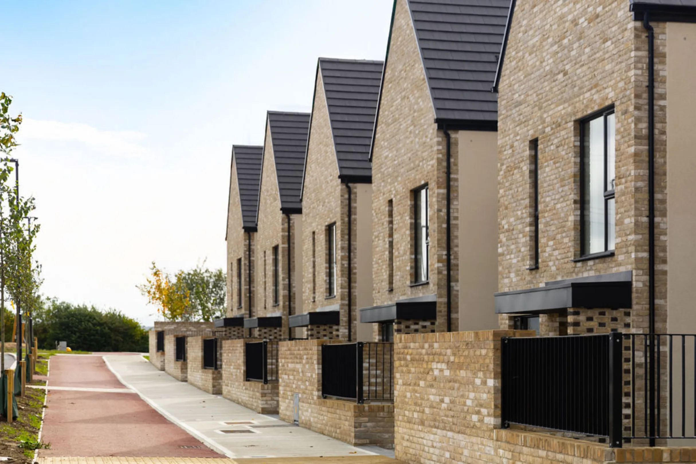 Yellow brick houses in Sand Wood, Portlaoise