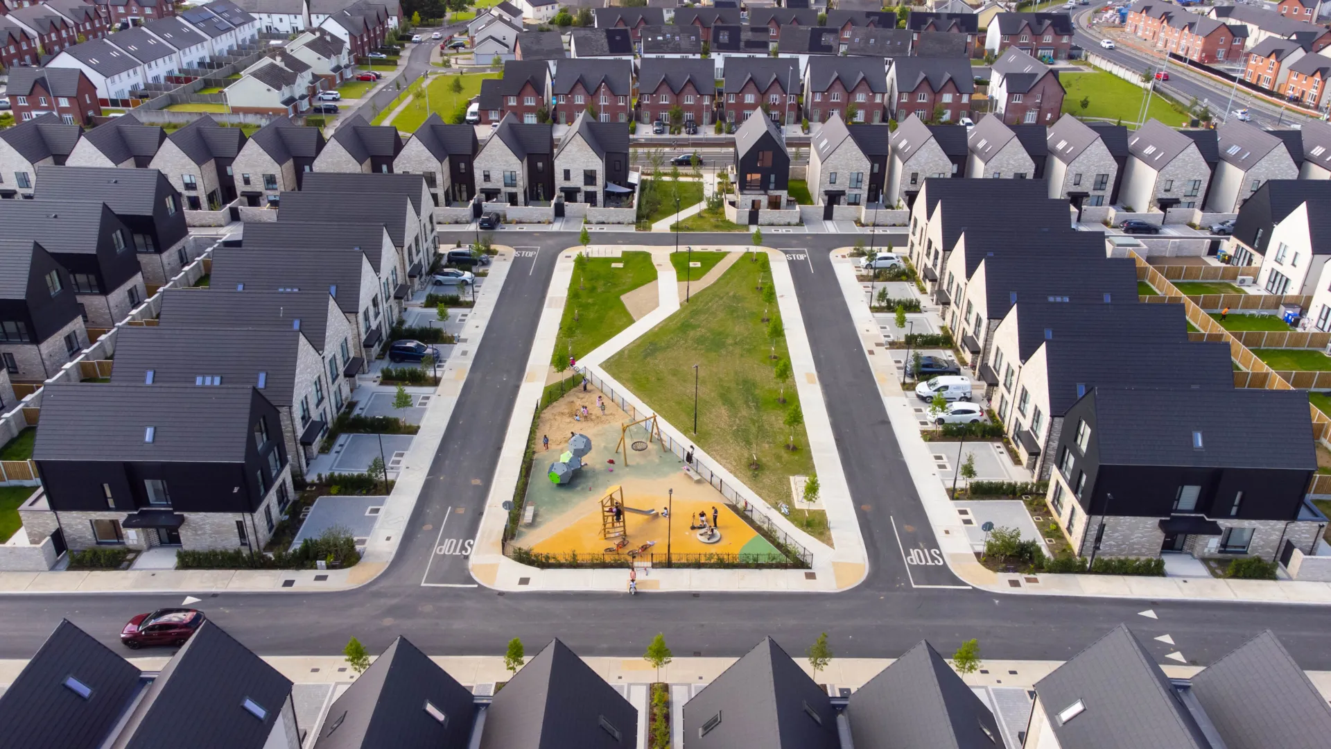 Aerial photograph of Sand Wood, Portlaoise