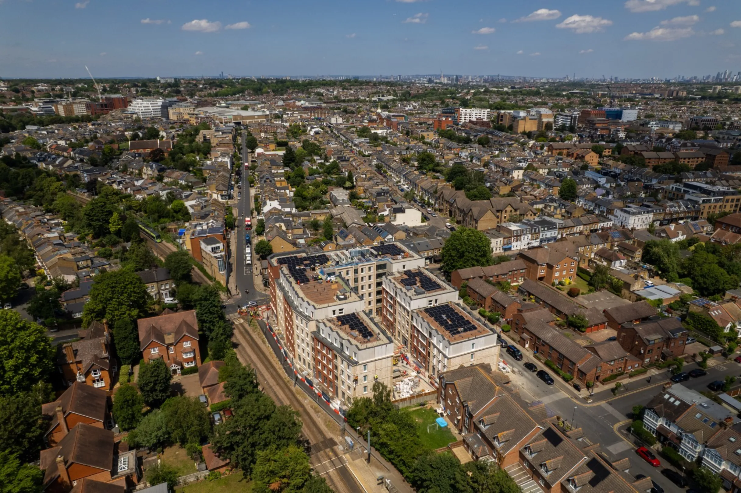 Hollybrook - Signal House, Wimbledon - June 2026 Drone Aerial Photograph