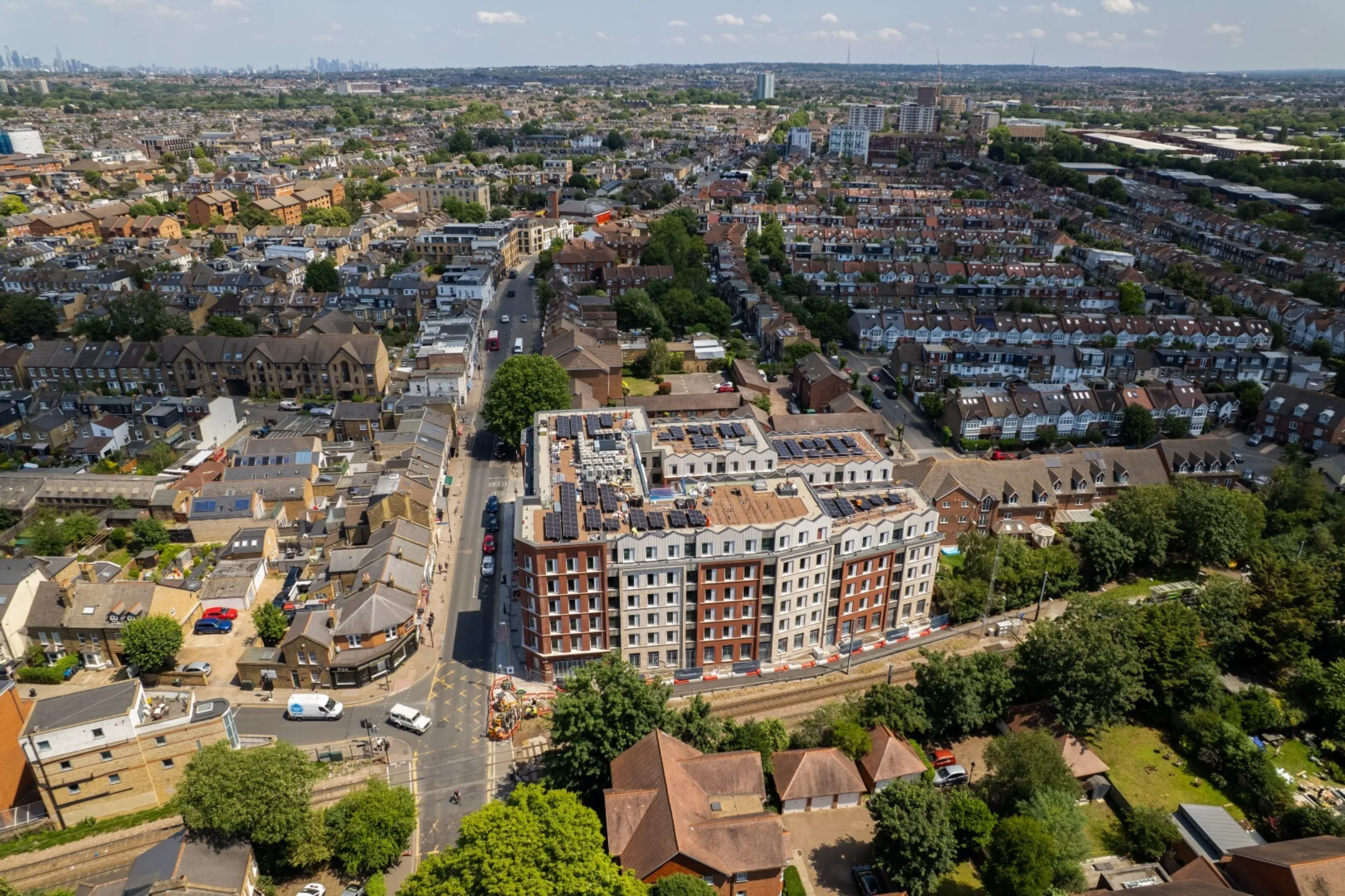 Hollybrook - Signal House, Wimbledon - June 2026 Drone Aerial Photograph