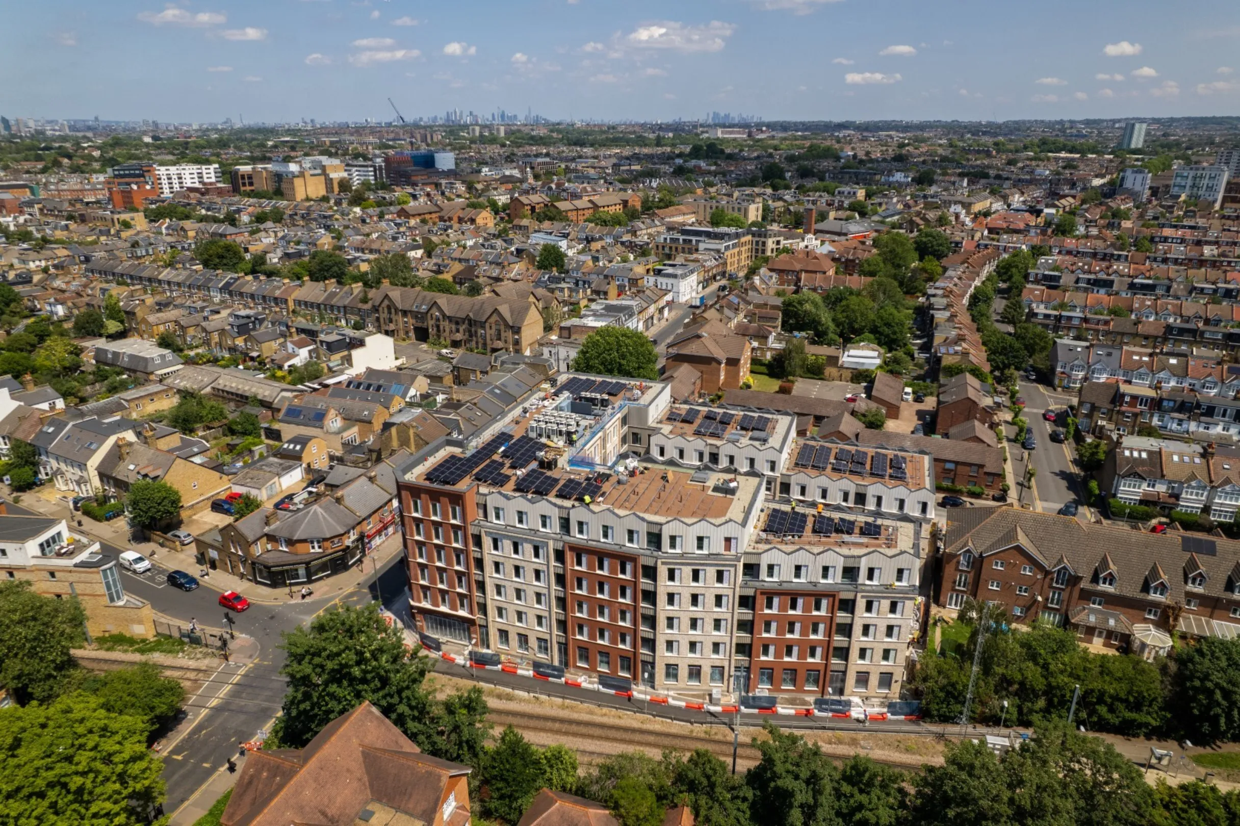 Hollybrook - Signal House, Wimbledon - June 2026 Drone Aerial Photograph
