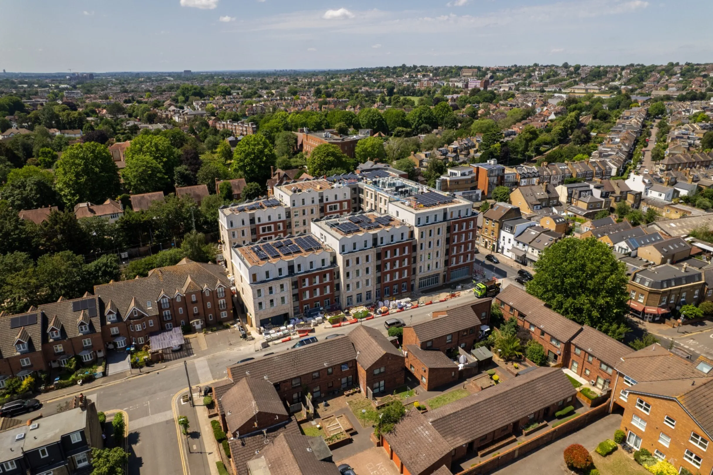 Hollybrook - Signal House, Wimbledon - June 2026 Drone Aerial Photograph