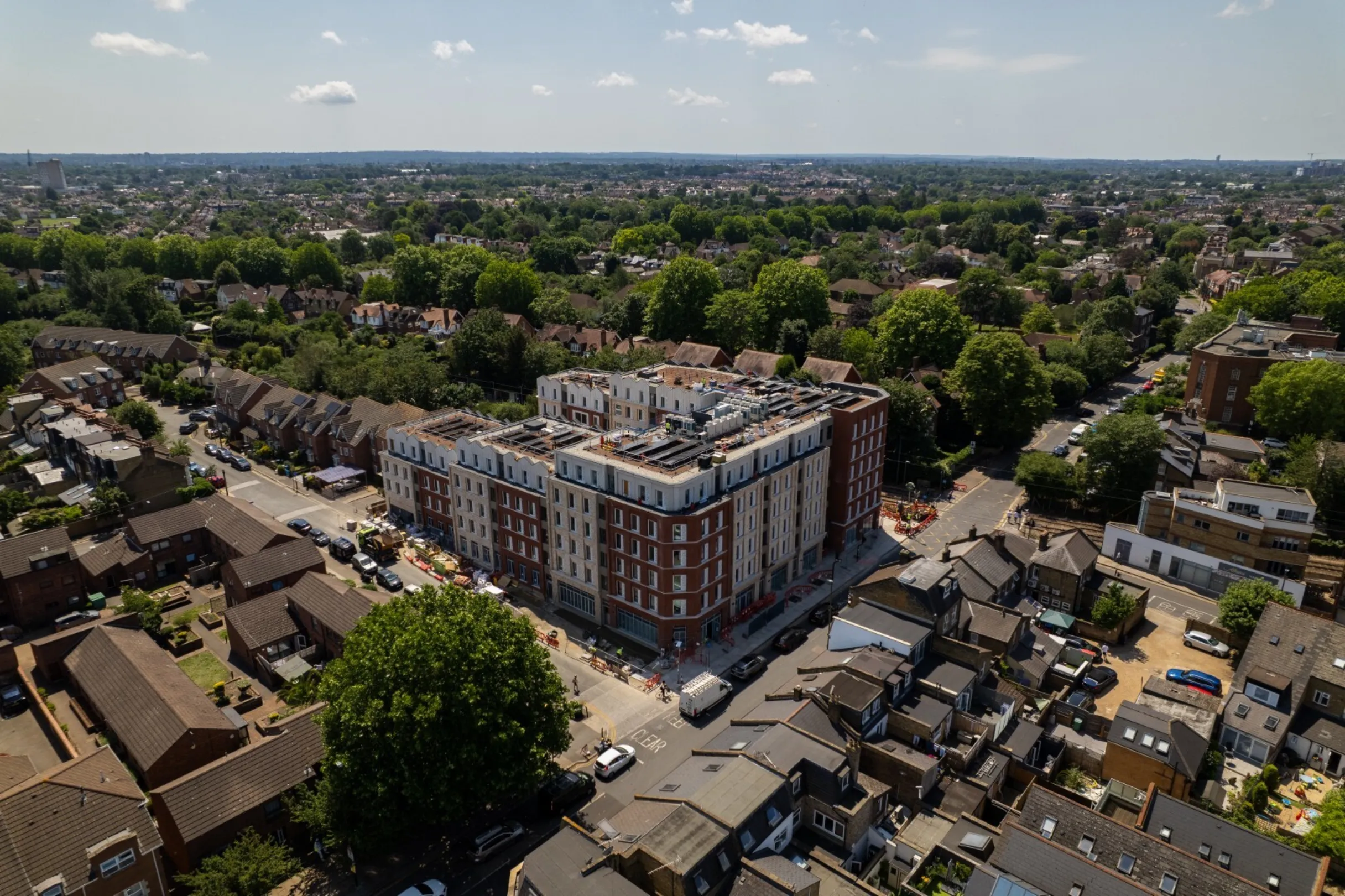 Hollybrook - Signal House, Wimbledon - June 2026 Drone Aerial Photograph
