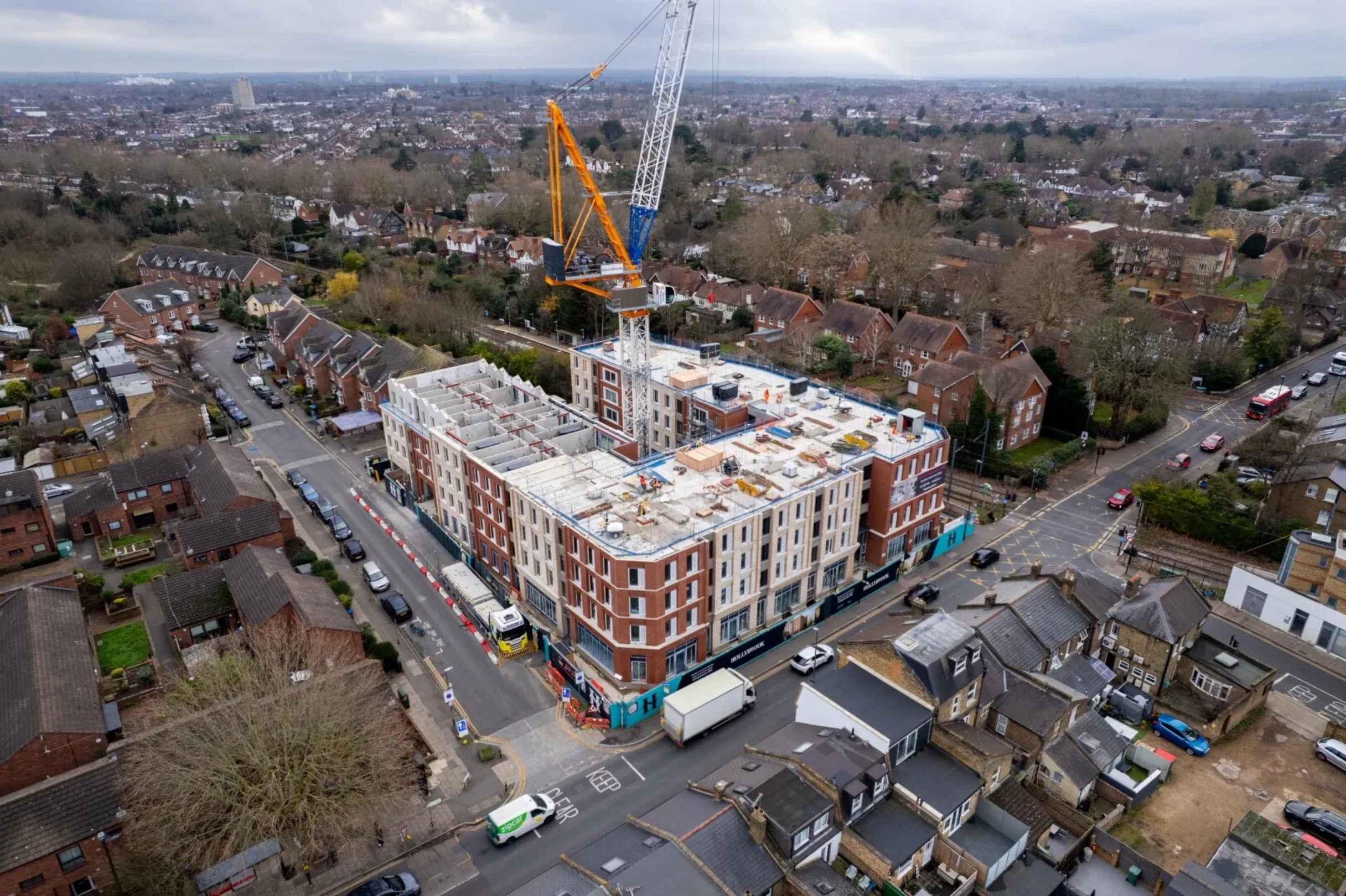 Drone footage of Signal House, Wimbledon - December 2025
