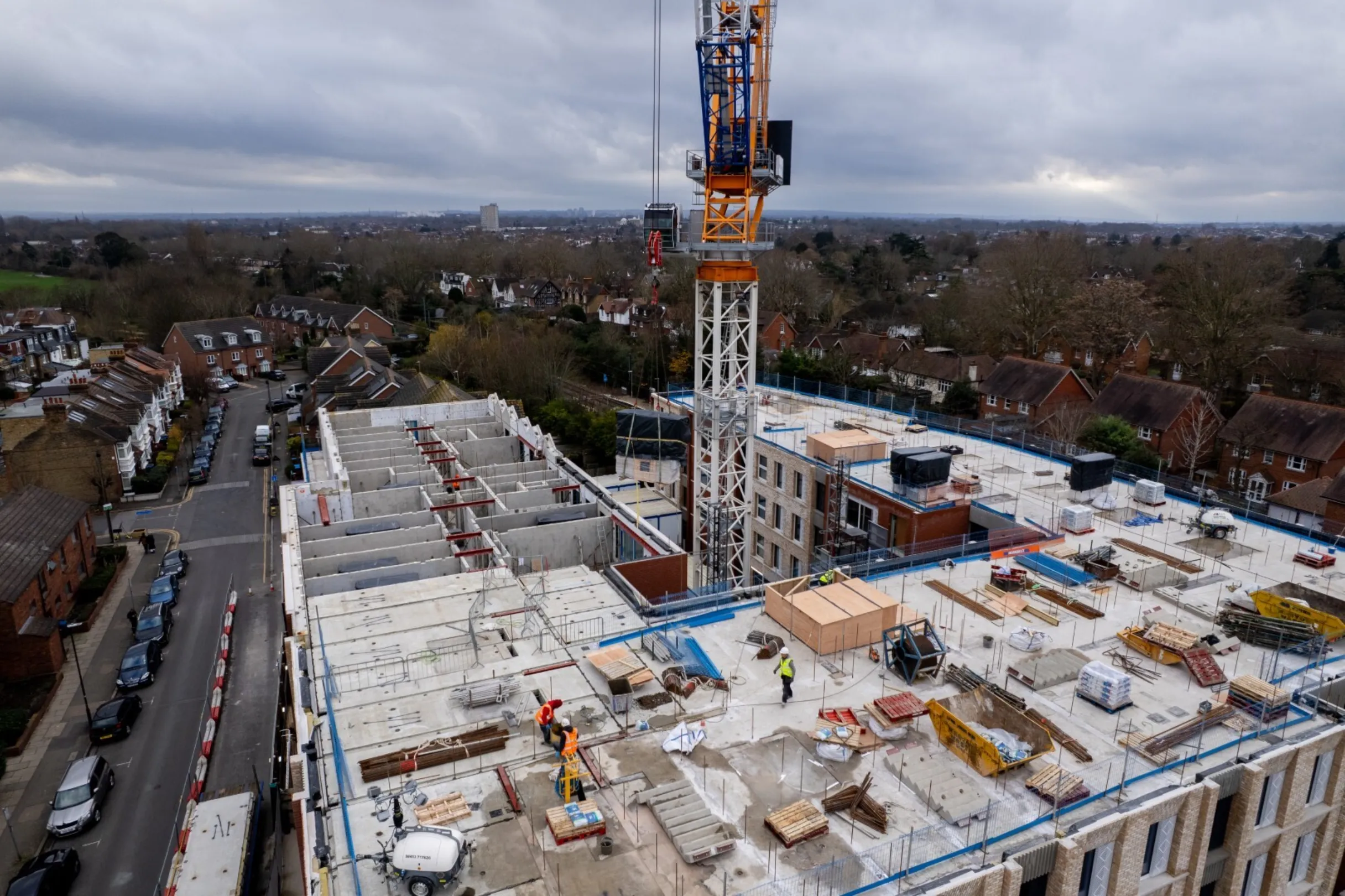 Drone footage of Signal House, Wimbledon - December 2025