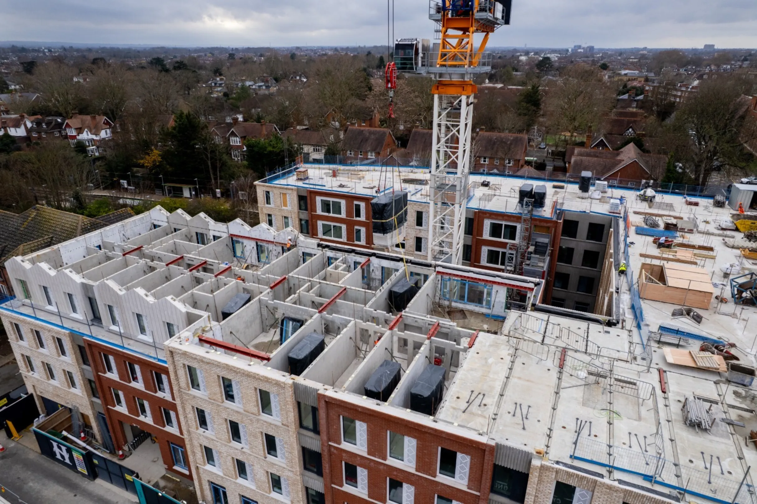 Drone footage of Signal House, Wimbledon - December 2025