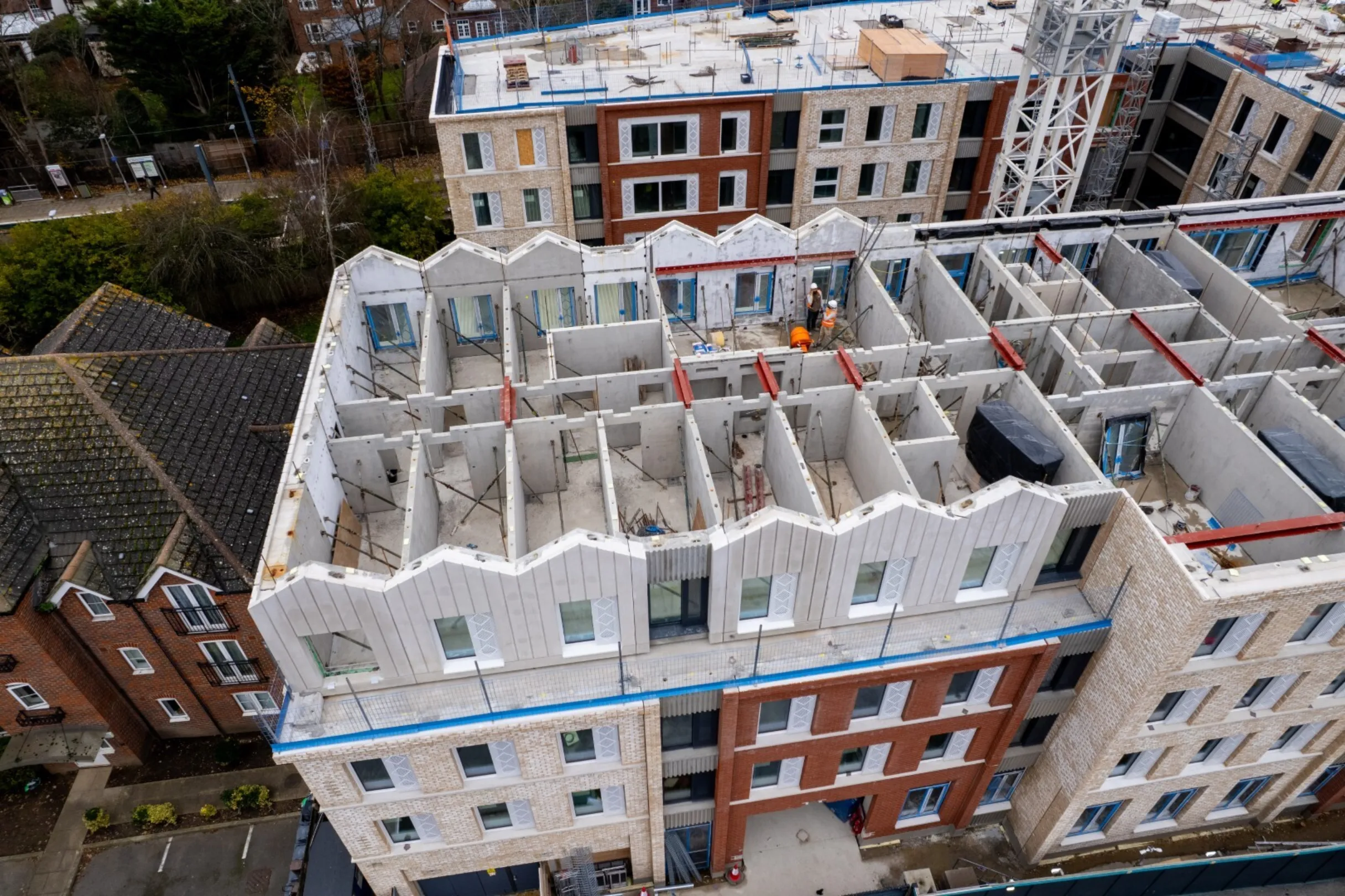 Drone footage of Signal House, Wimbledon - December 2025