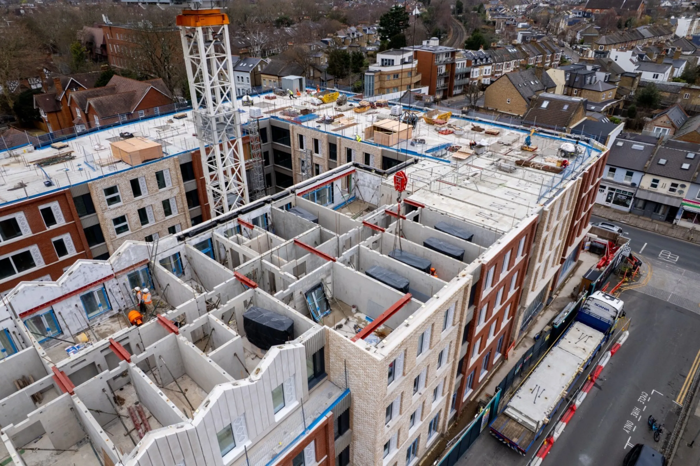 Drone footage of Signal House, Wimbledon - December 2025