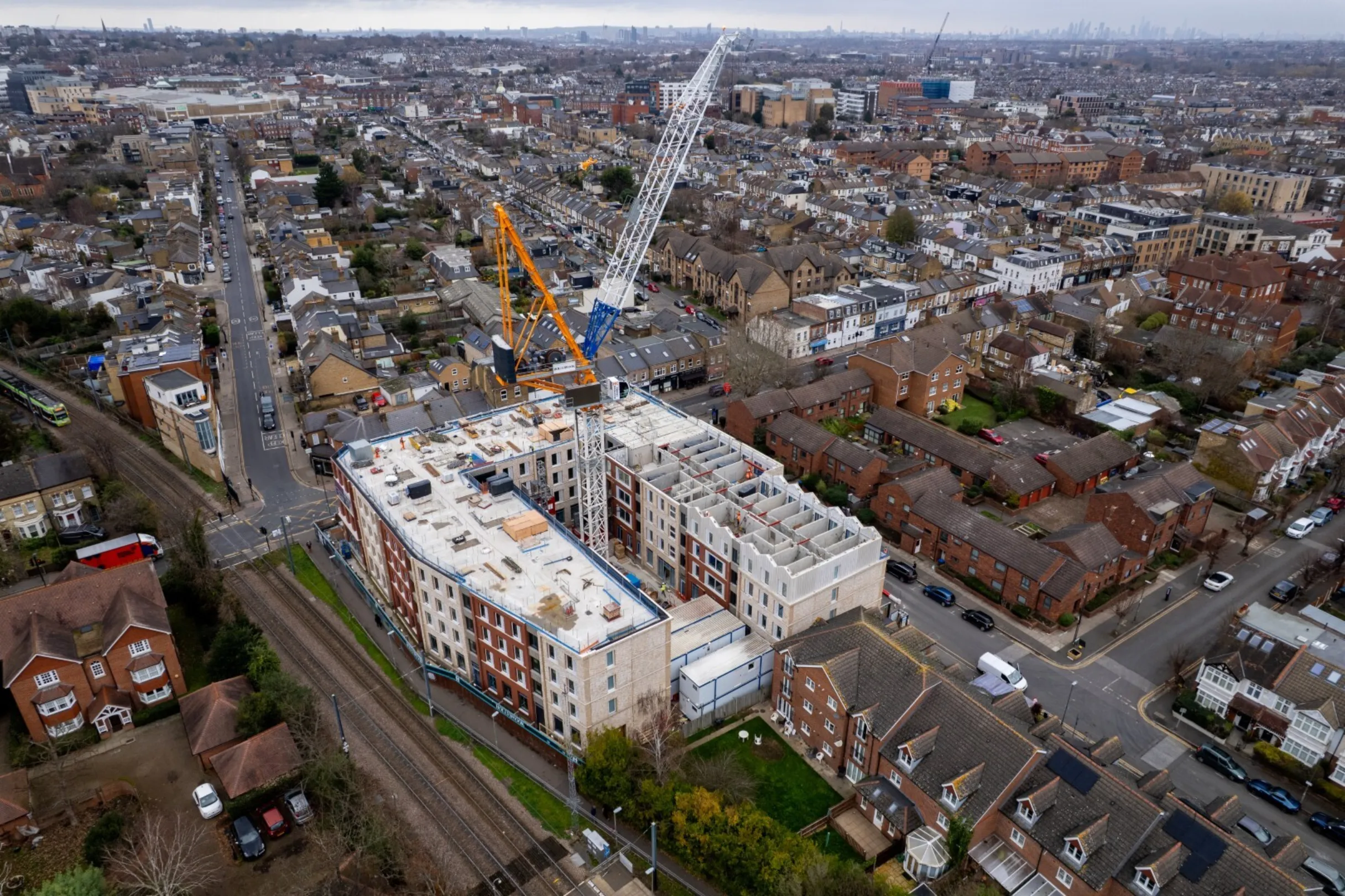 Drone footage of Signal House, Wimbledon - December 2025